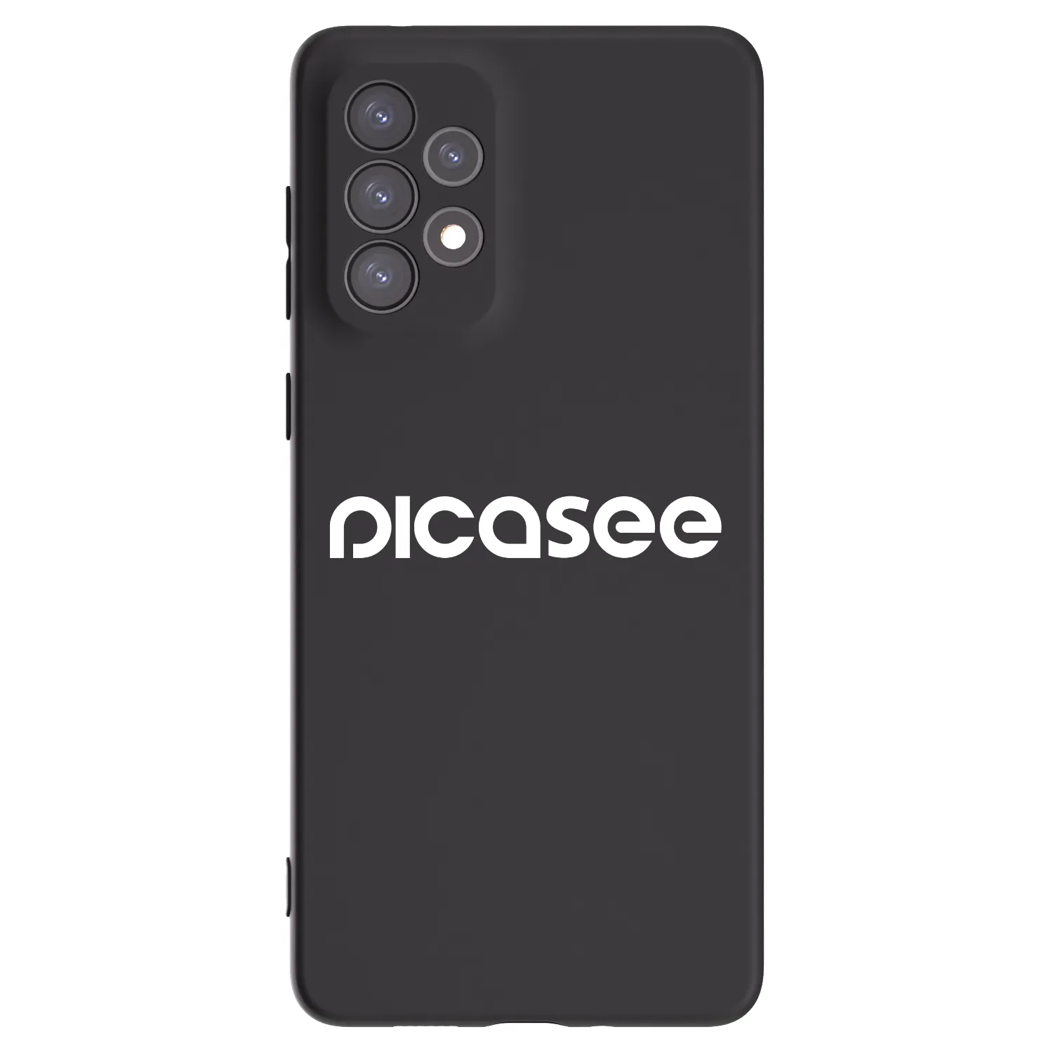 Picasee fekete szilikon tok az alábbi mobiltelefonokra Samsung Galaxy A73 5G - Picasee - new logo - white