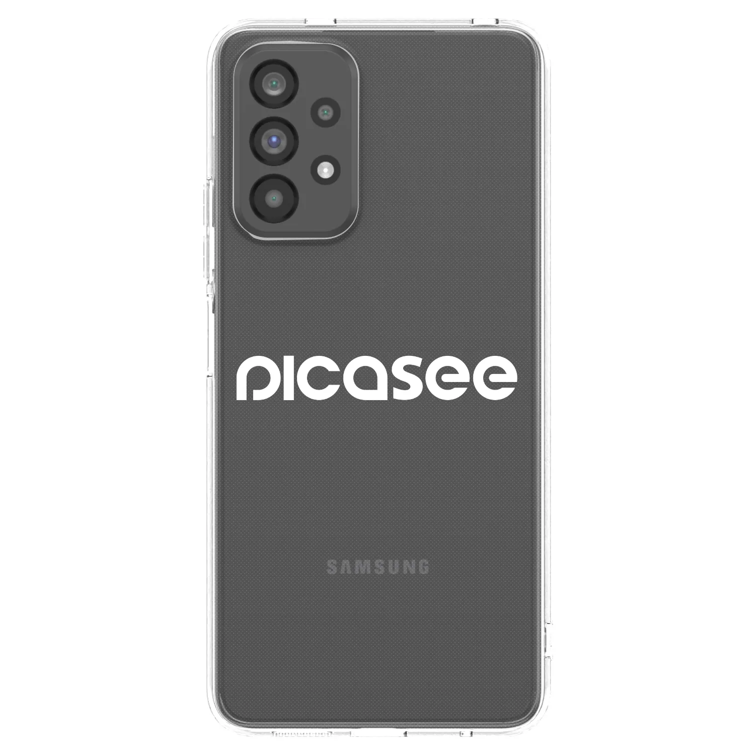Picasee átlátszó szilikon tok az alábbi mobiltelefonokra Samsung Galaxy A73 5G - Picasee - new logo - white