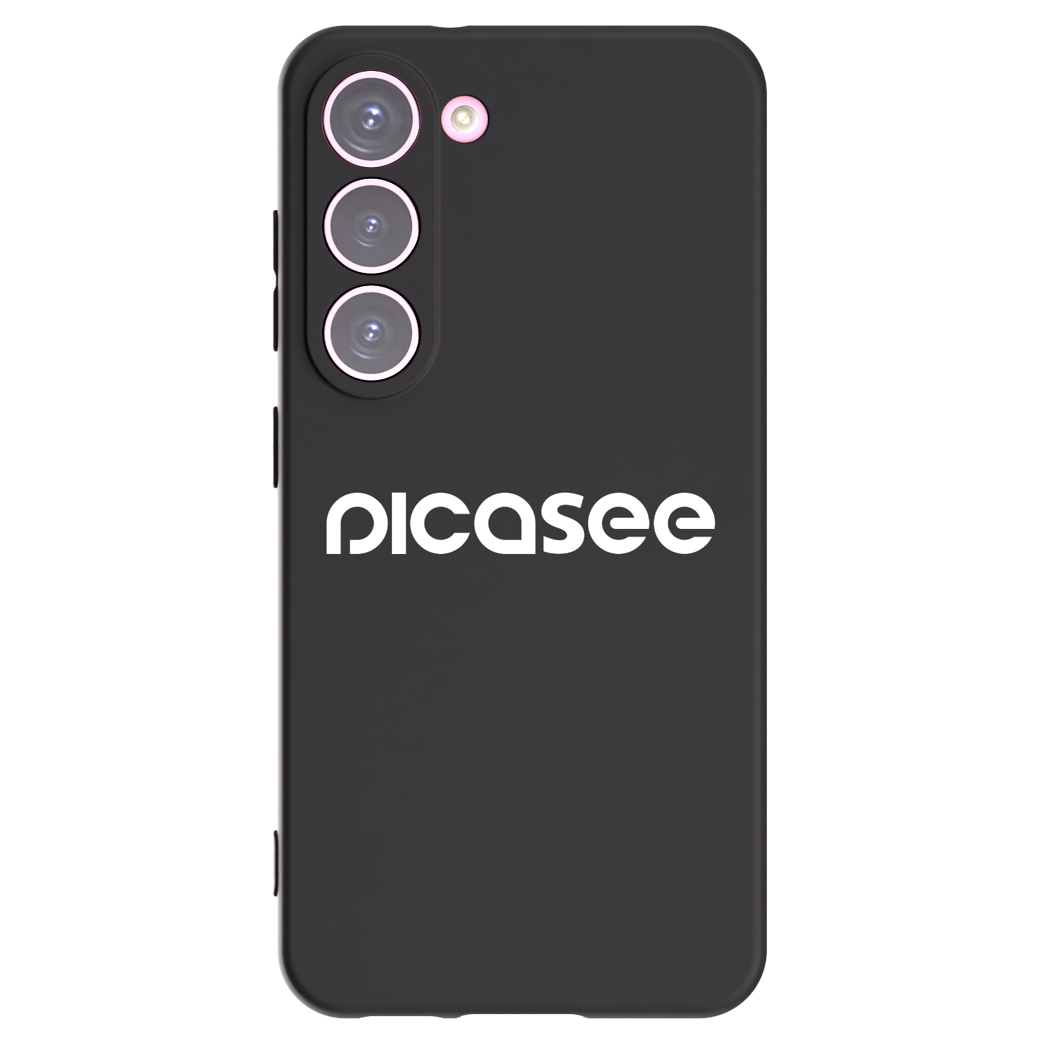 Picasee fekete szilikon tok az alábbi mobiltelefonokra Samsung Galaxy S23 5G - Picasee - new logo - white