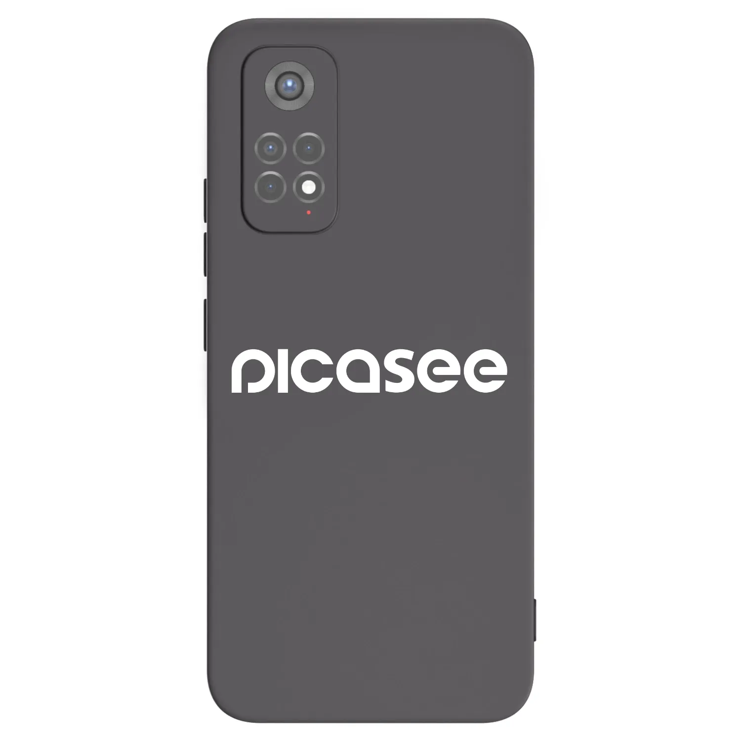 Picasee fekete szilikon tok az alábbi mobiltelefonokra Xiaomi Redmi Note 11S 5G - Picasee - new logo - white