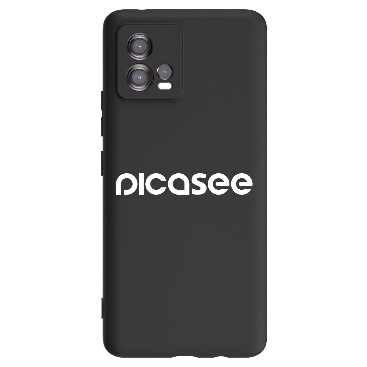 Picasee fekete szilikon tok az alábbi mobiltelefonokra Motorola Moto G72 - Picasee - new logo - white