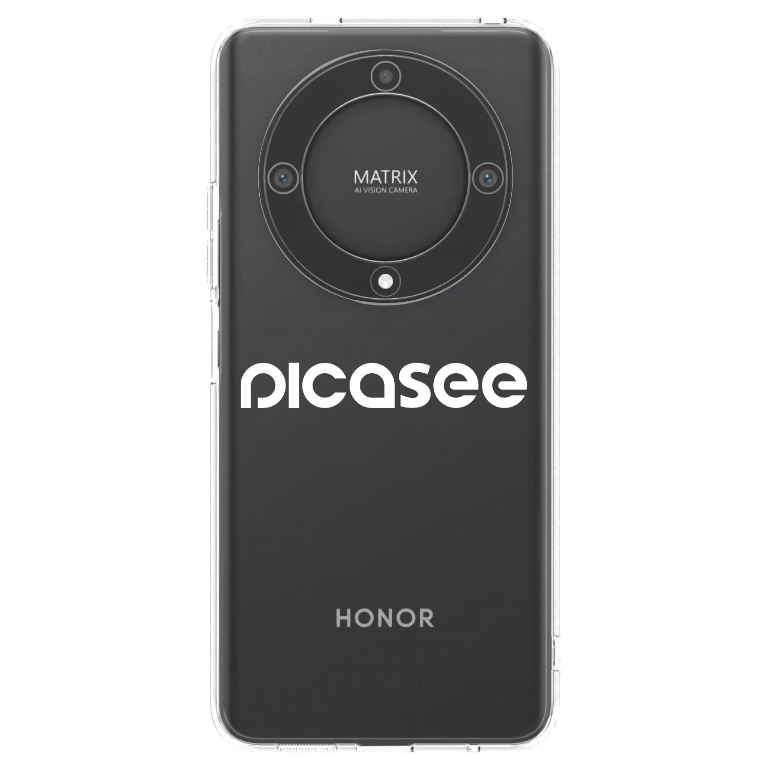 Picasee átlátszó szilikon tok az alábbi mobiltelefonokra Honor Magic5 Lite 5G - Picasee - new logo - white