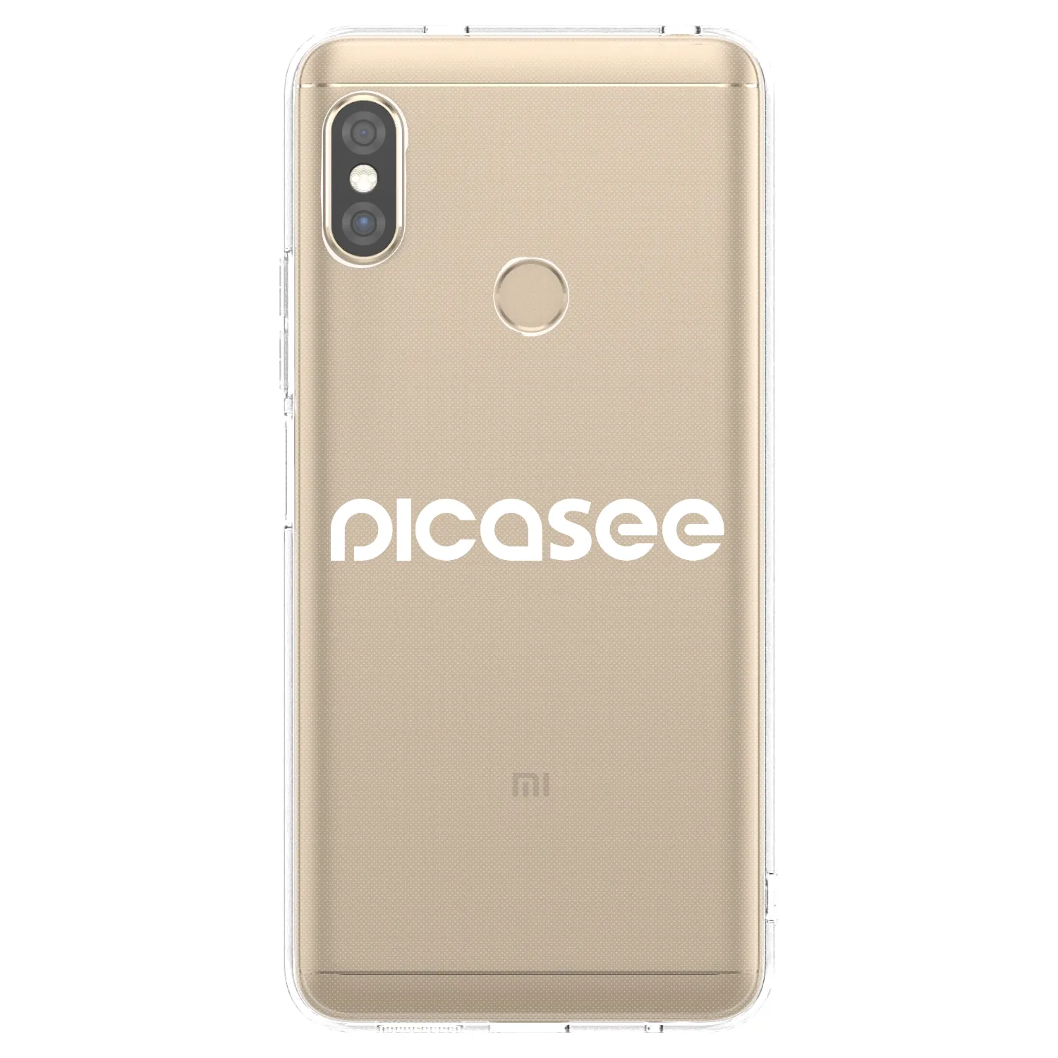 Picasee átlátszó szilikon tok az alábbi mobiltelefonokra Xiaomi Redmi Note 5 Global - Picasee - new logo - white
