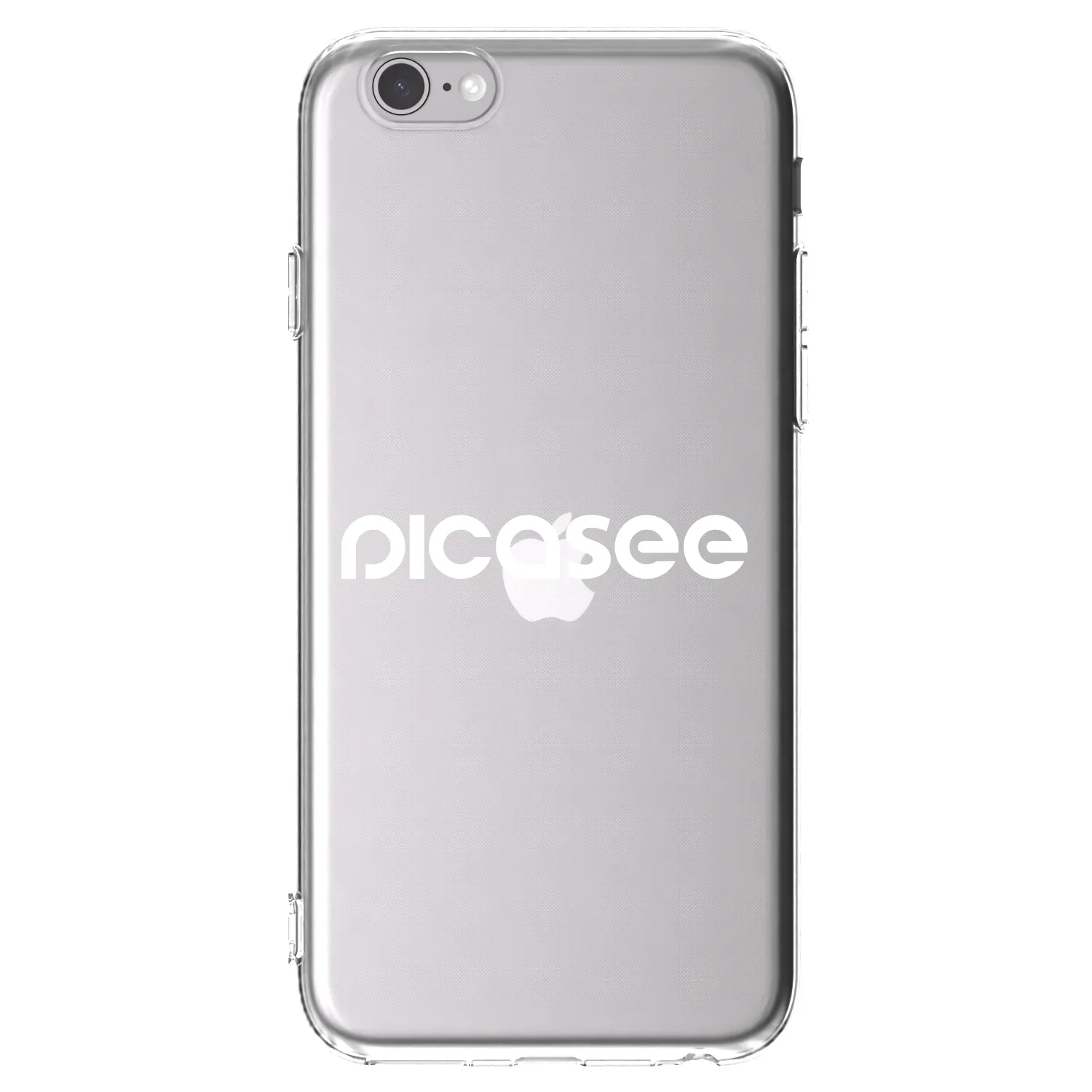 Picasee átlátszó szilikon tok az alábbi mobiltelefonokra Apple iPhone 6/6S - Picasee - new logo - white