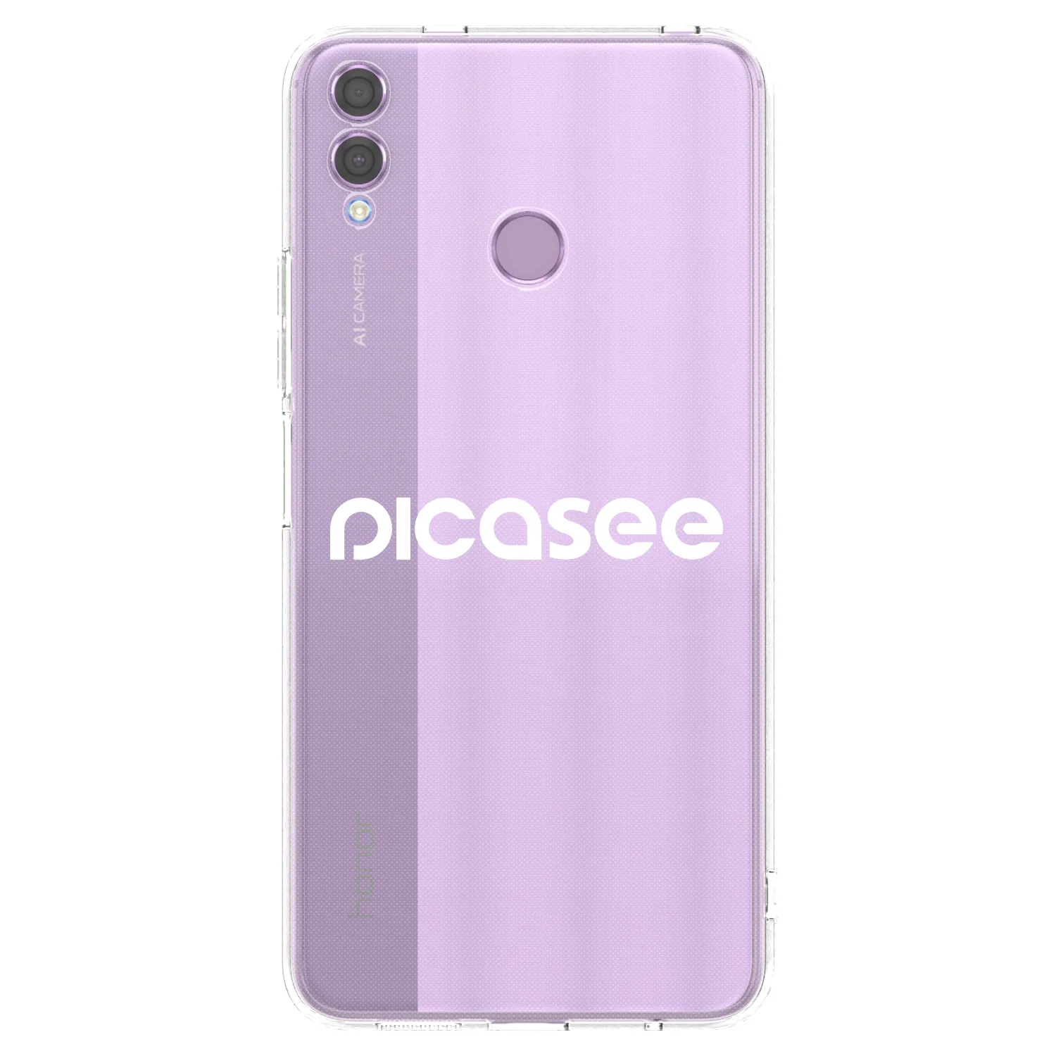 Picasee átlátszó szilikon tok az alábbi mobiltelefonokra Honor 8X - Picasee - new logo - white