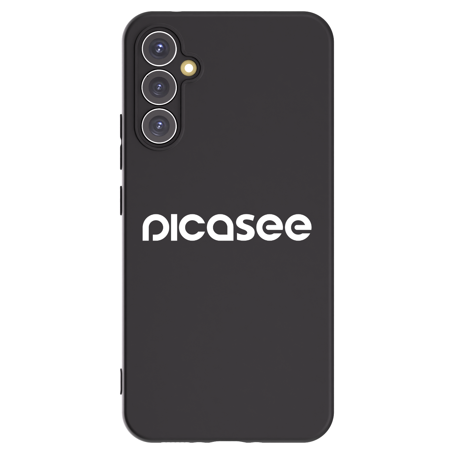 Picasee fekete szilikon tok az alábbi mobiltelefonokra Samsung Galaxy A34 5G A346B - Picasee - new logo - white