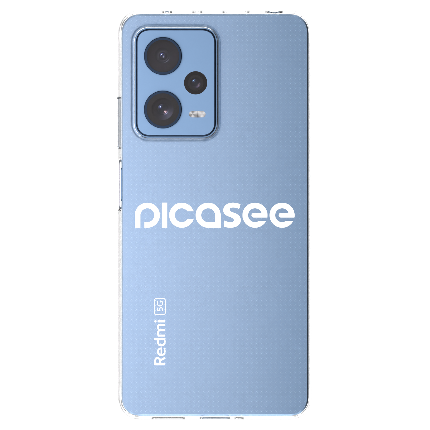 Picasee átlátszó szilikon tok az alábbi mobiltelefonokra Xiaomi Redmi Note 12 Pro 5G - Picasee - new logo - white