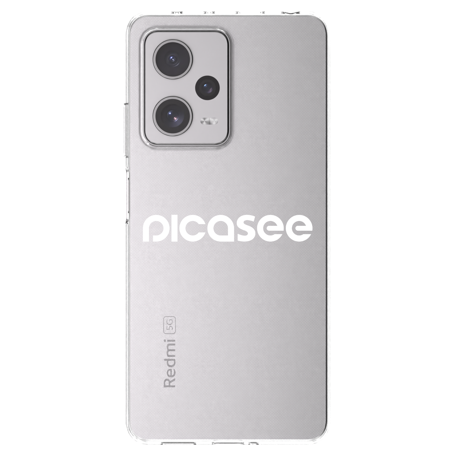 Picasee átlátszó szilikon tok az alábbi mobiltelefonokra Xiaomi Redmi Note 12 Pro+ 5G - Picasee - new logo - white