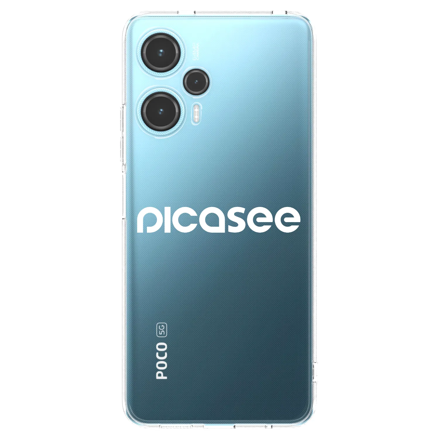 Picasee átlátszó szilikon tok az alábbi mobiltelefonokra Xiaomi Poco F5 - Picasee - new logo - white