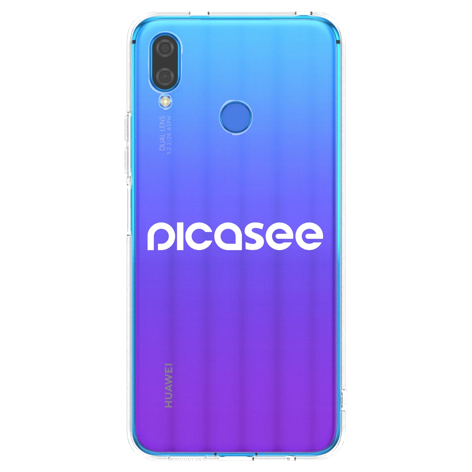 Picasee átlátszó szilikon tok az alábbi mobiltelefonokra Huawei Nova 3i - Picasee - new logo - white