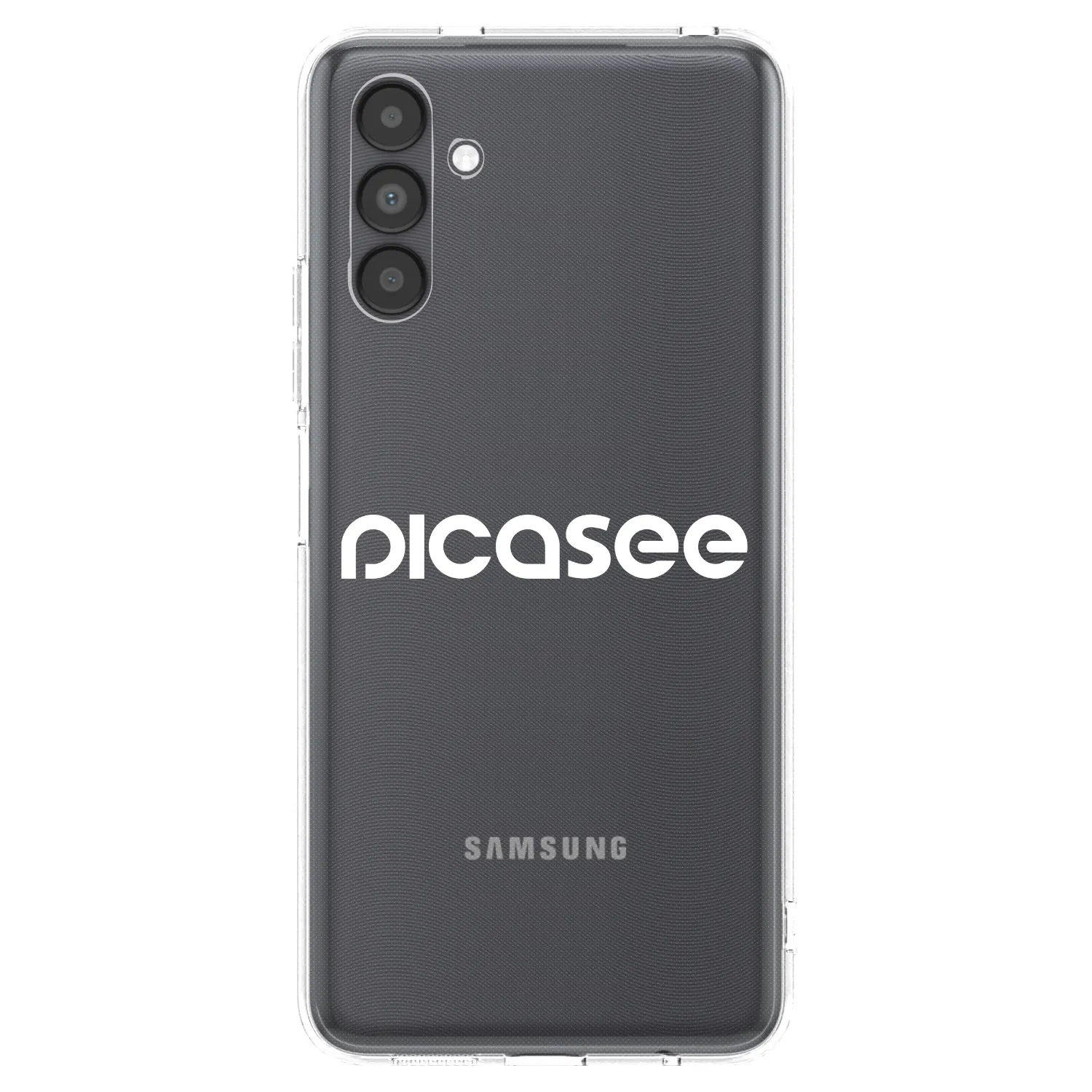 Picasee átlátszó szilikon tok az alábbi mobiltelefonokra Samsung Galaxy A04s A047F - Picasee - new logo - white