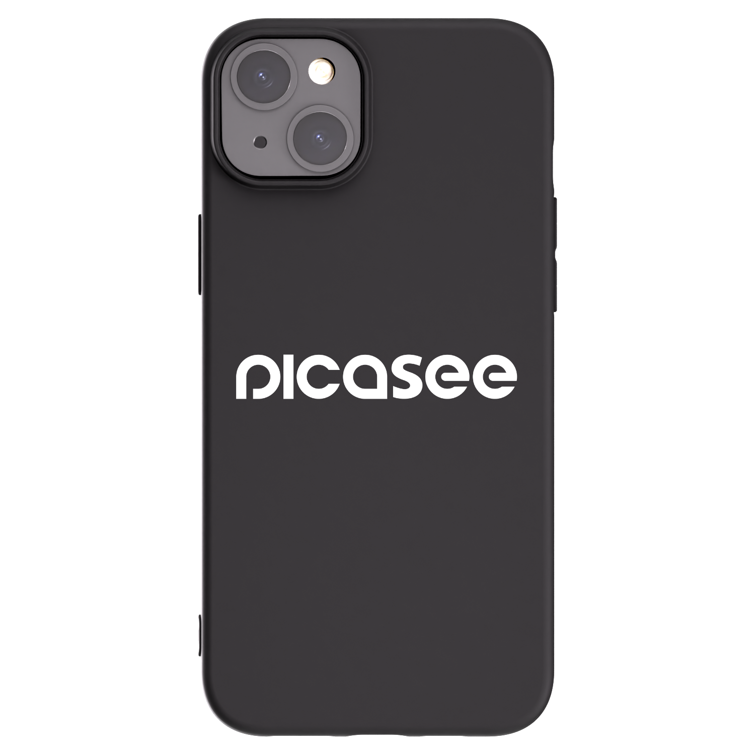 Picasee fekete szilikon tok az alábbi mobiltelefonokra Apple iPhone 15 Plus - Picasee - new logo - white