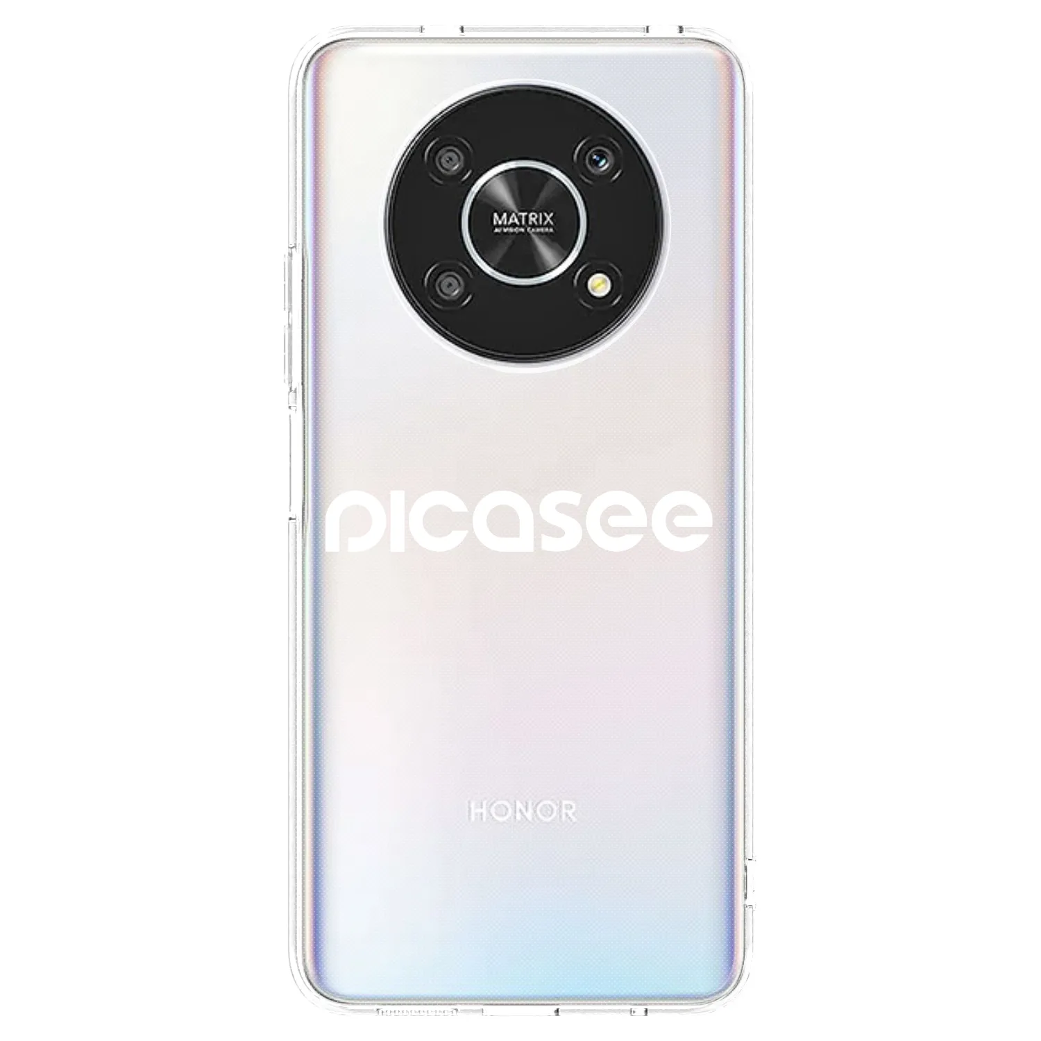 Picasee átlátszó szilikon tok az alábbi mobiltelefonokra Honor Magic4 Lite 5G - Picasee - new logo - white