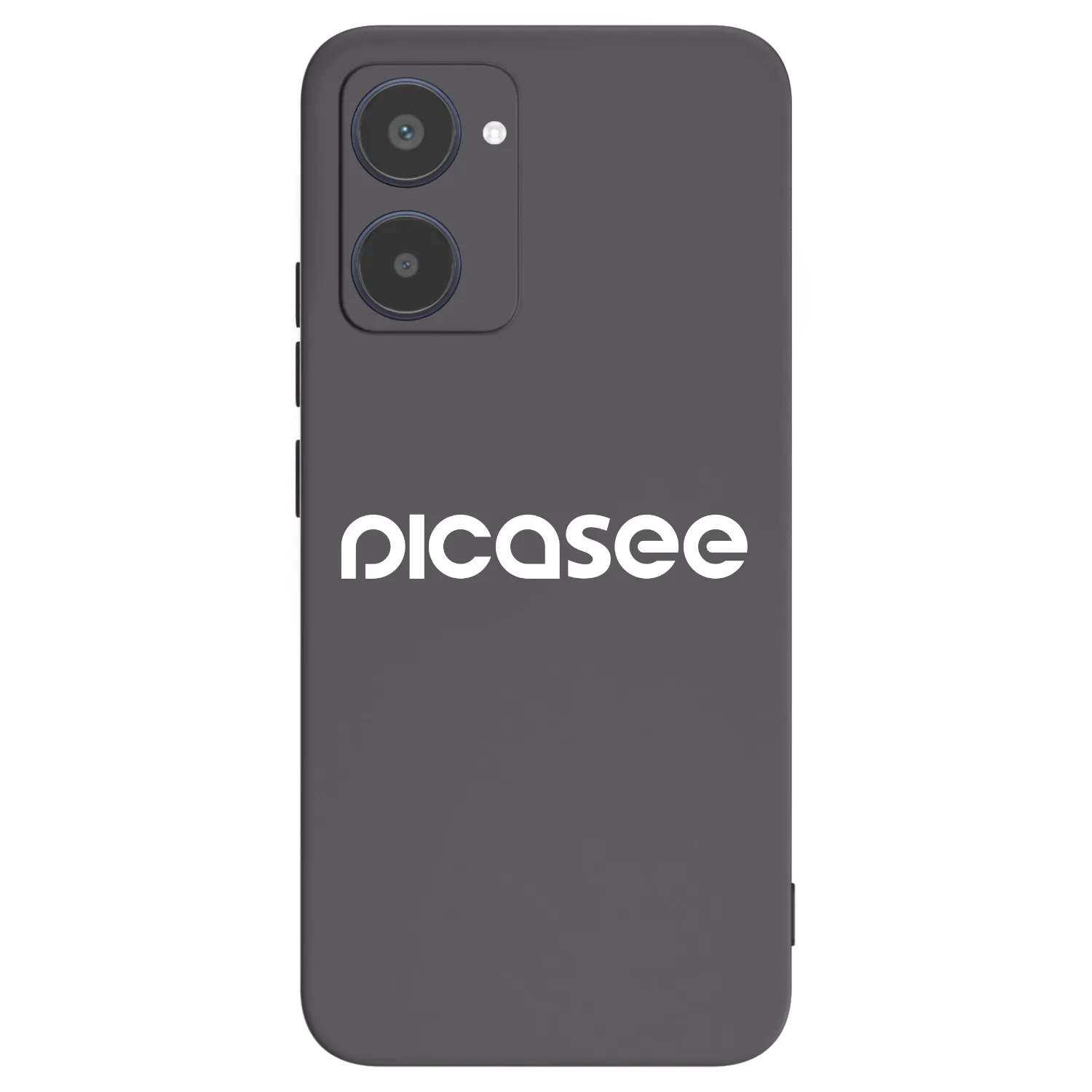 Picasee fekete szilikon tok az alábbi mobiltelefonokra Realme 10 4G - Picasee - new logo - white