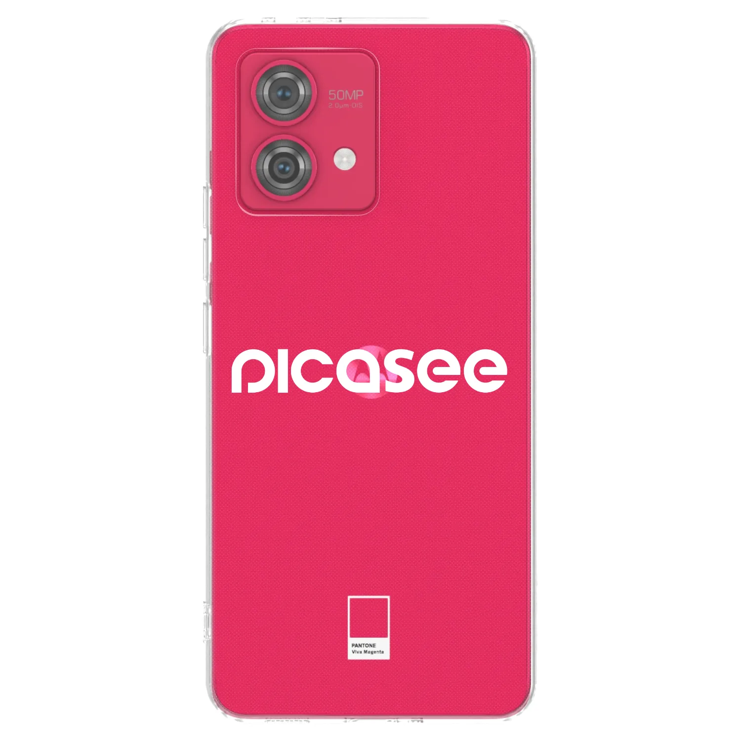 Picasee átlátszó szilikon tok az alábbi mobiltelefonokra Motorola Moto G84 5G - Picasee - new logo - white