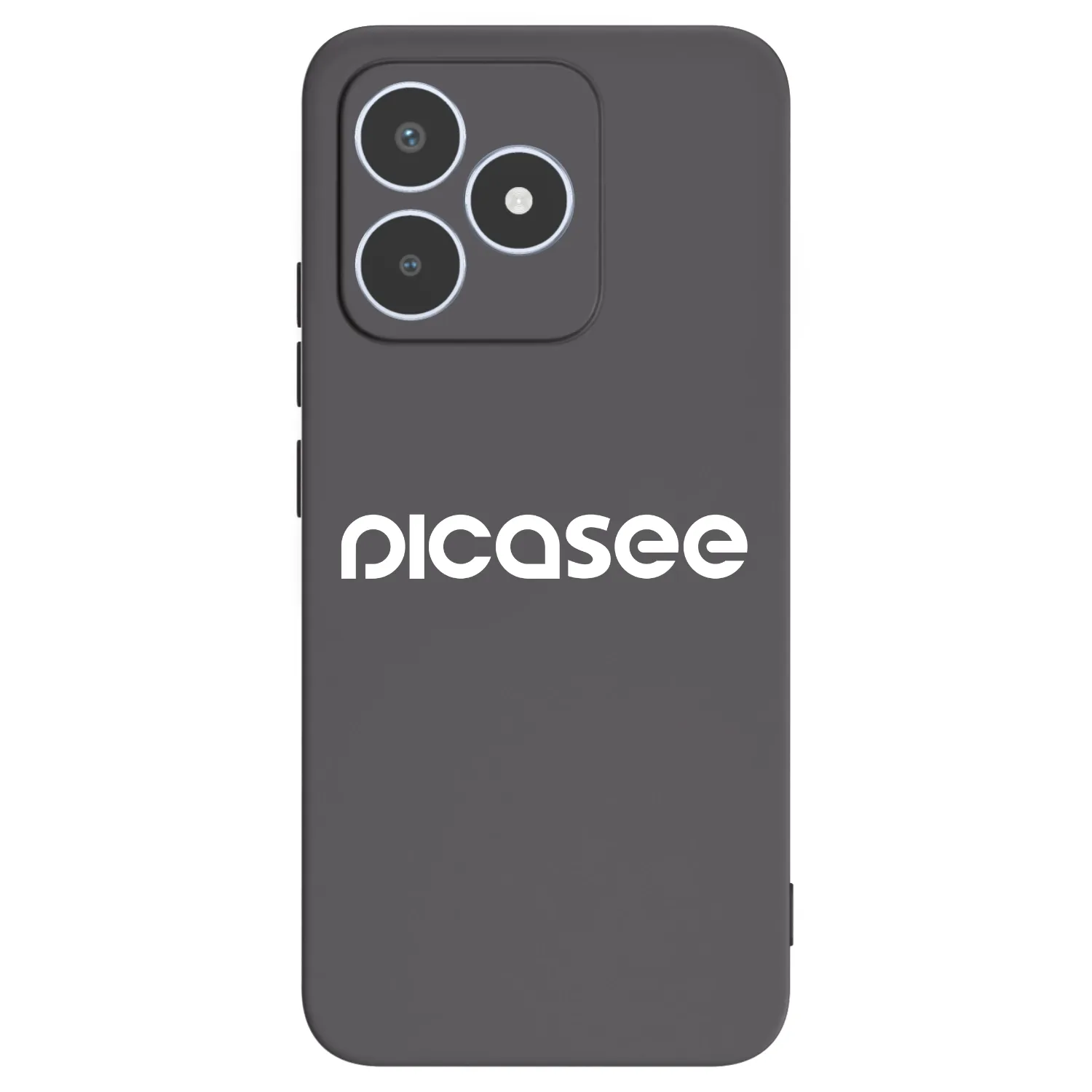 Picasee fekete szilikon tok az alábbi mobiltelefonokra Realme C53 - Picasee - new logo - white