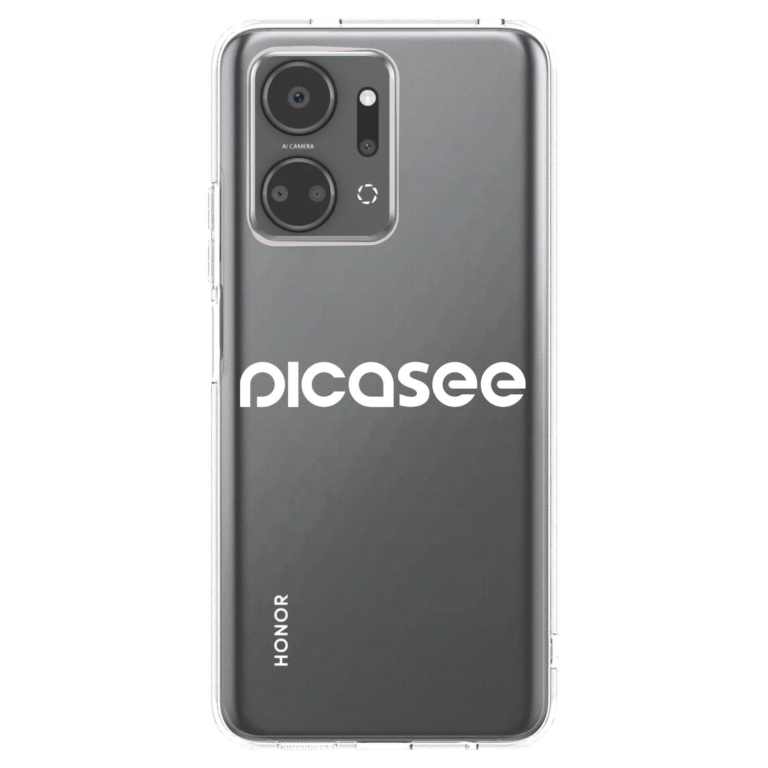 Picasee átlátszó szilikon tok az alábbi mobiltelefonokra Honor X7a - Picasee - new logo - white
