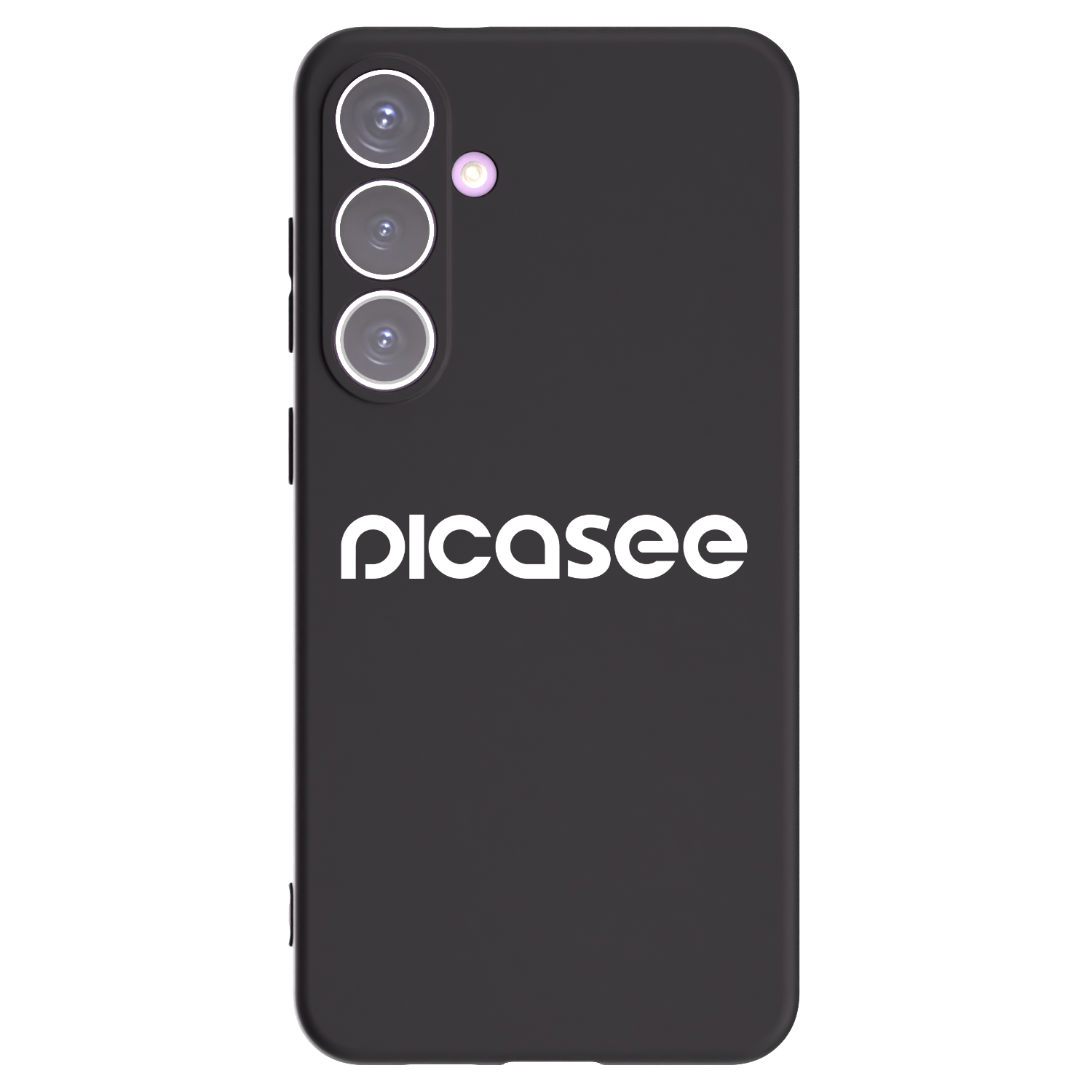 Picasee fekete szilikon tok az alábbi mobiltelefonokra Samsung Galaxy S24+ S926B 5G - Picasee - new logo - white