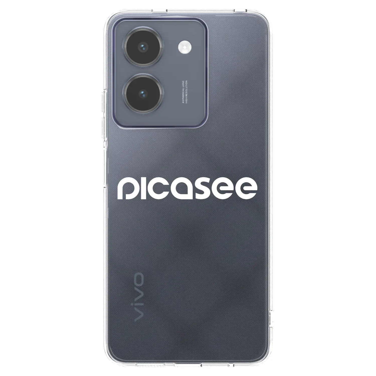 Picasee átlátszó szilikon tok az alábbi mobiltelefonokra Vivo Y36 4G - Picasee - new logo - white