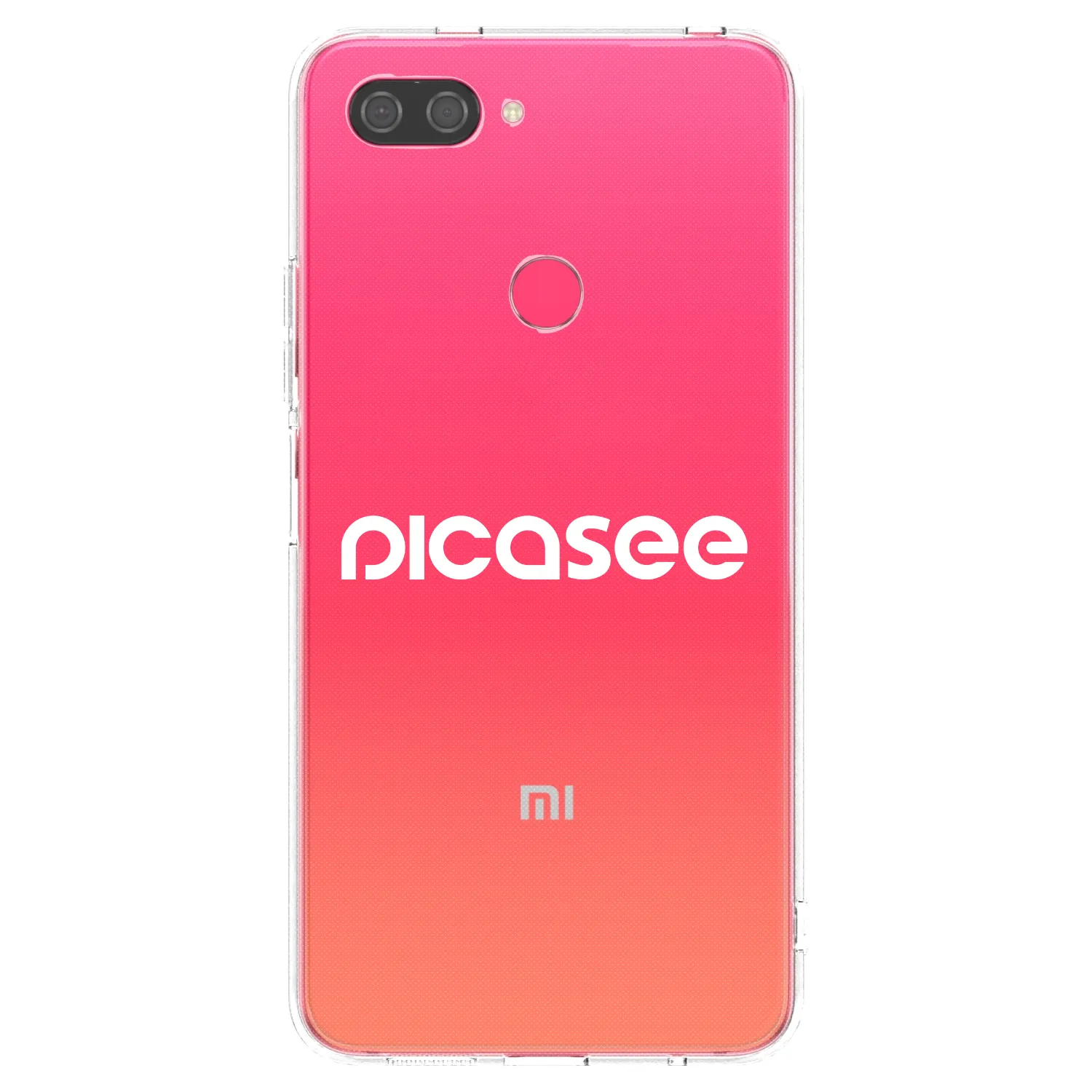 Picasee átlátszó szilikon tok az alábbi mobiltelefonokra Xiaomi Mi 8 Lite - Picasee - new logo - white