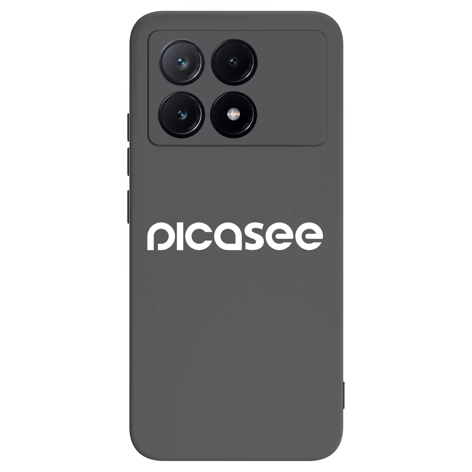 Picasee fekete szilikon tok az alábbi mobiltelefonokra Xiaomi Poco X6 Pro - Picasee - new logo - white