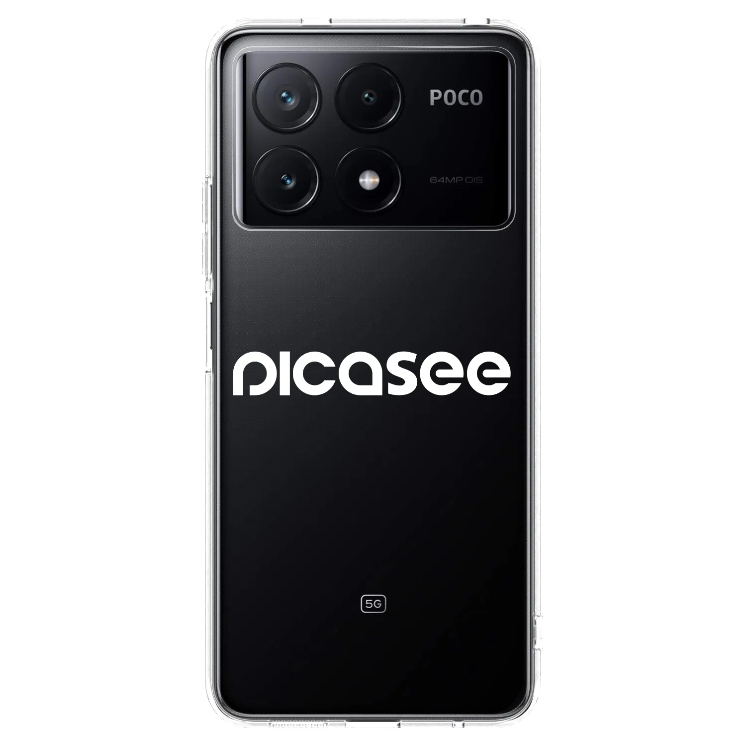 Picasee átlátszó szilikon tok az alábbi mobiltelefonokra Xiaomi Poco X6 Pro - Picasee - new logo - white