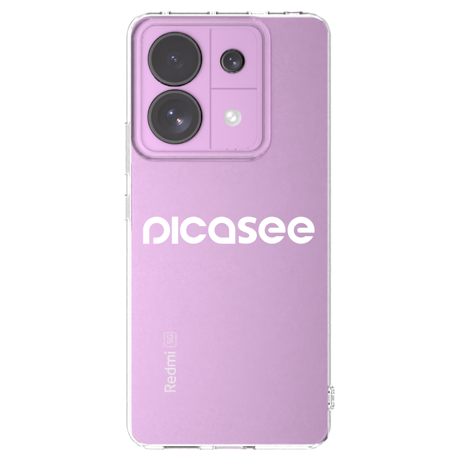 Picasee átlátszó szilikon tok az alábbi mobiltelefonokra Xiaomi Redmi Note 13 Pro 5G - Picasee - new logo - white