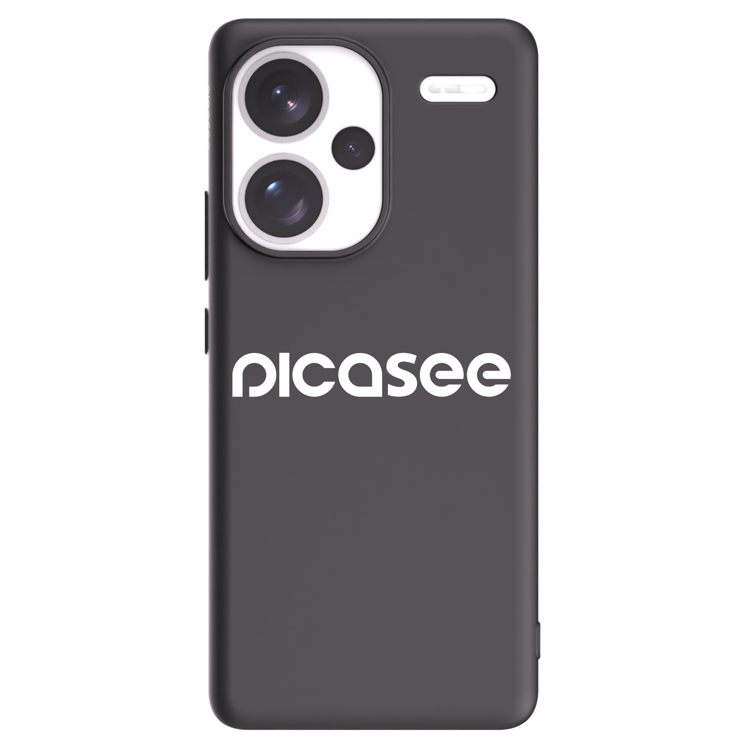 Picasee fekete szilikon tok az alábbi mobiltelefonokra Xiaomi Redmi Note 13 Pro+ 5G - Picasee - new logo - white
