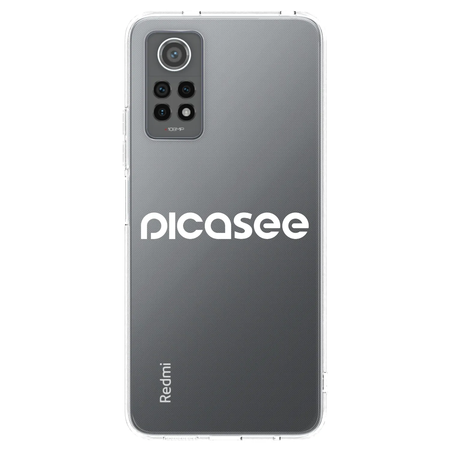 Picasee átlátszó szilikon tok az alábbi mobiltelefonokra Xiaomi Redmi Note 12 Pro 4G - Picasee - new logo - white