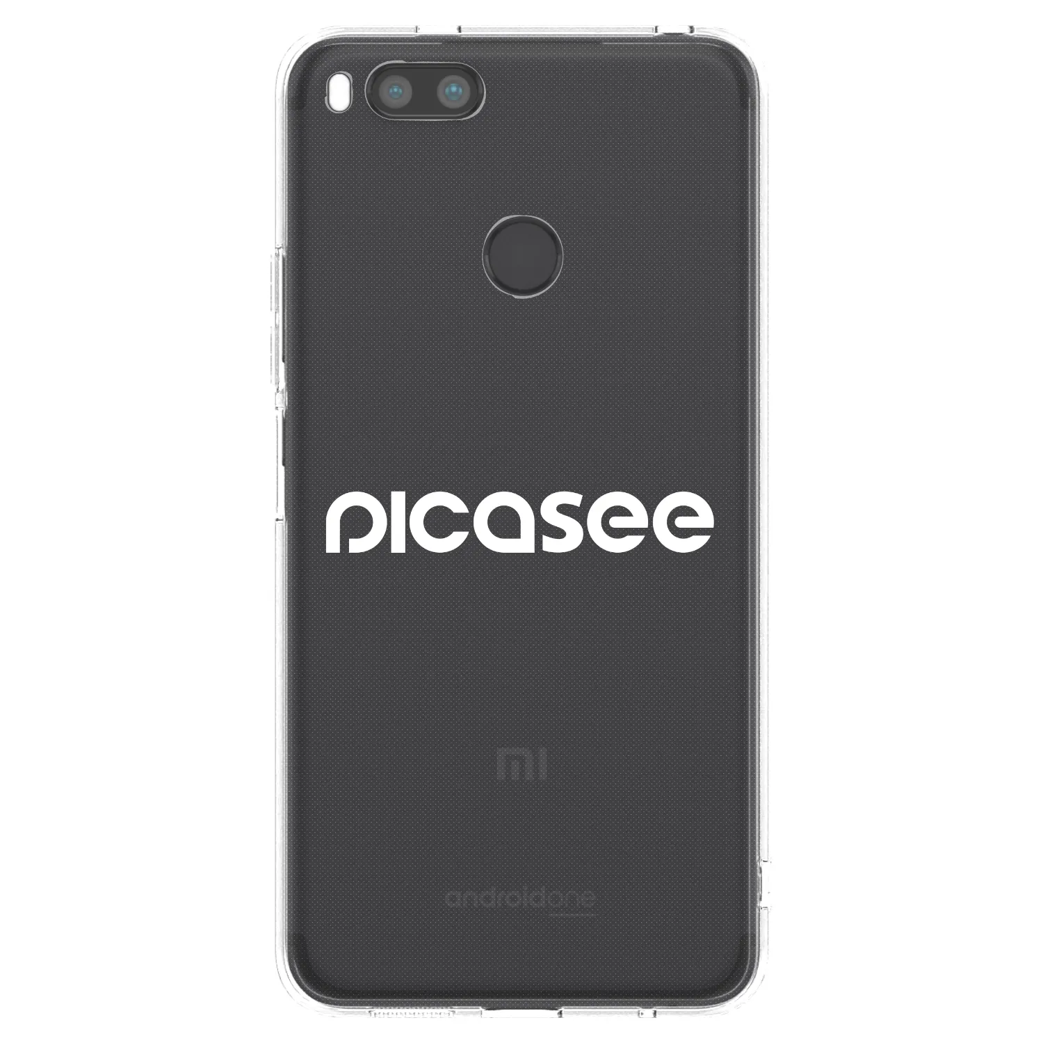 Picasee átlátszó szilikon tok az alábbi mobiltelefonokra Xiaomi Mi A1 Global - Picasee - new logo - white
