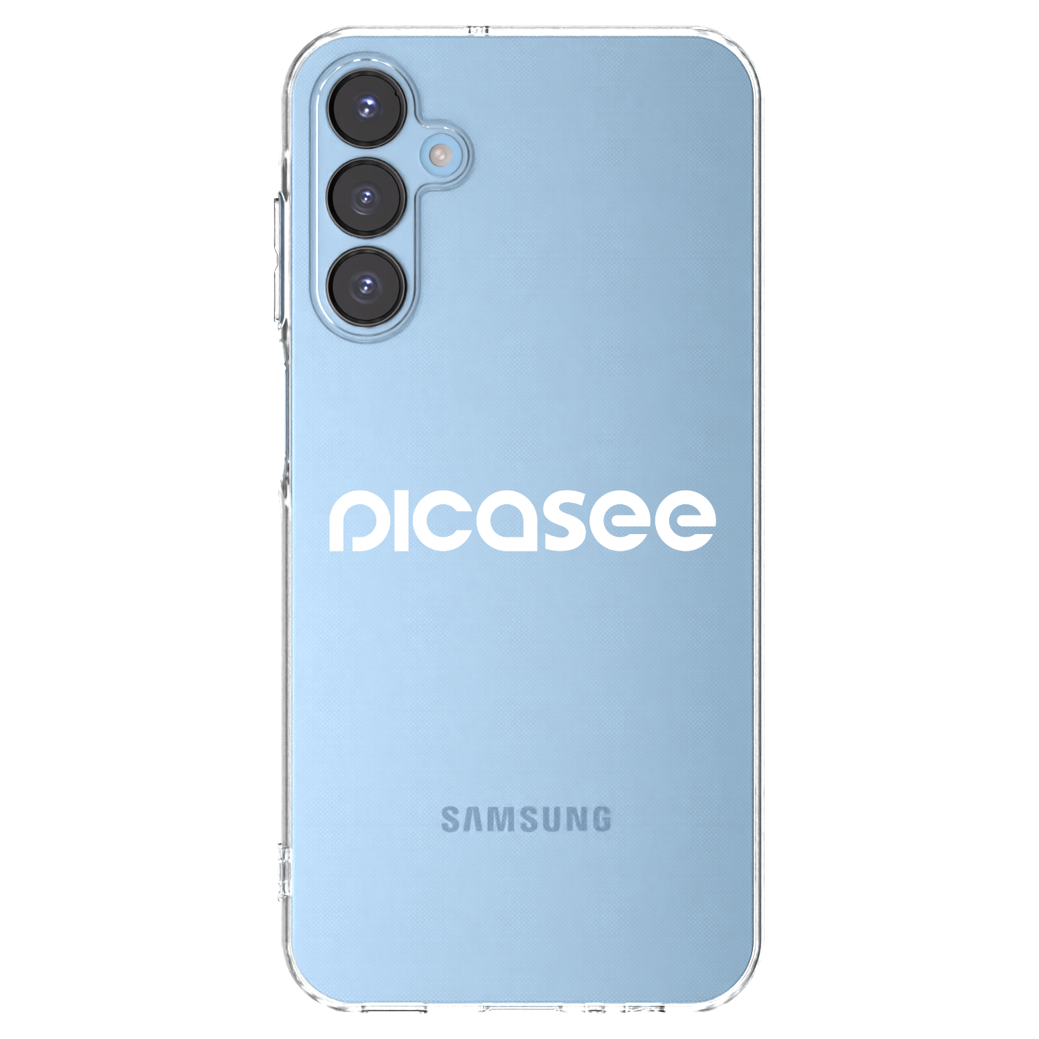 Picasee átlátszó szilikon tok az alábbi mobiltelefonokra Samsung Galaxy A15 A156B 5G - Picasee - new logo - white