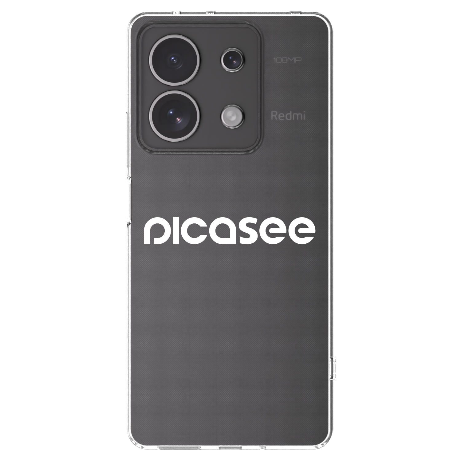Picasee átlátszó szilikon tok az alábbi mobiltelefonokra Xiaomi Redmi Note 13 4G - Picasee - new logo - white