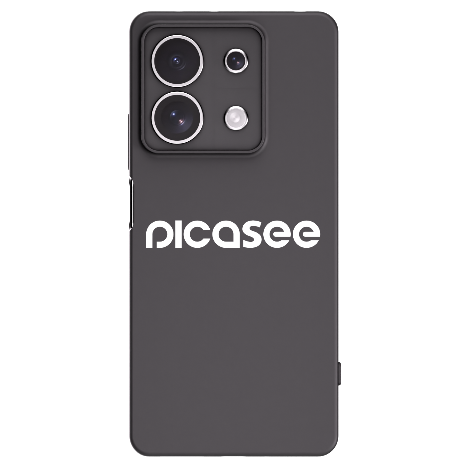 Picasee fekete szilikon tok az alábbi mobiltelefonokra Xiaomi Redmi Note 13 4G - Picasee - new logo - white