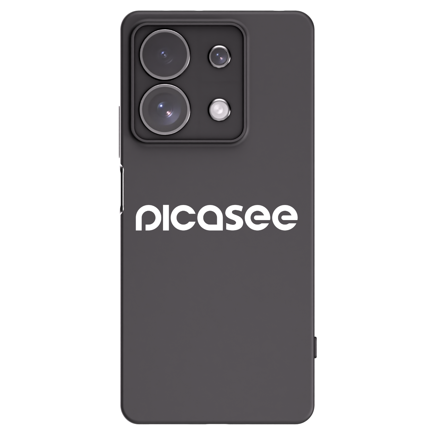 Picasee fekete szilikon tok az alábbi mobiltelefonokra Xiaomi Redmi Note 13 Pro 4G - Picasee - new logo - white