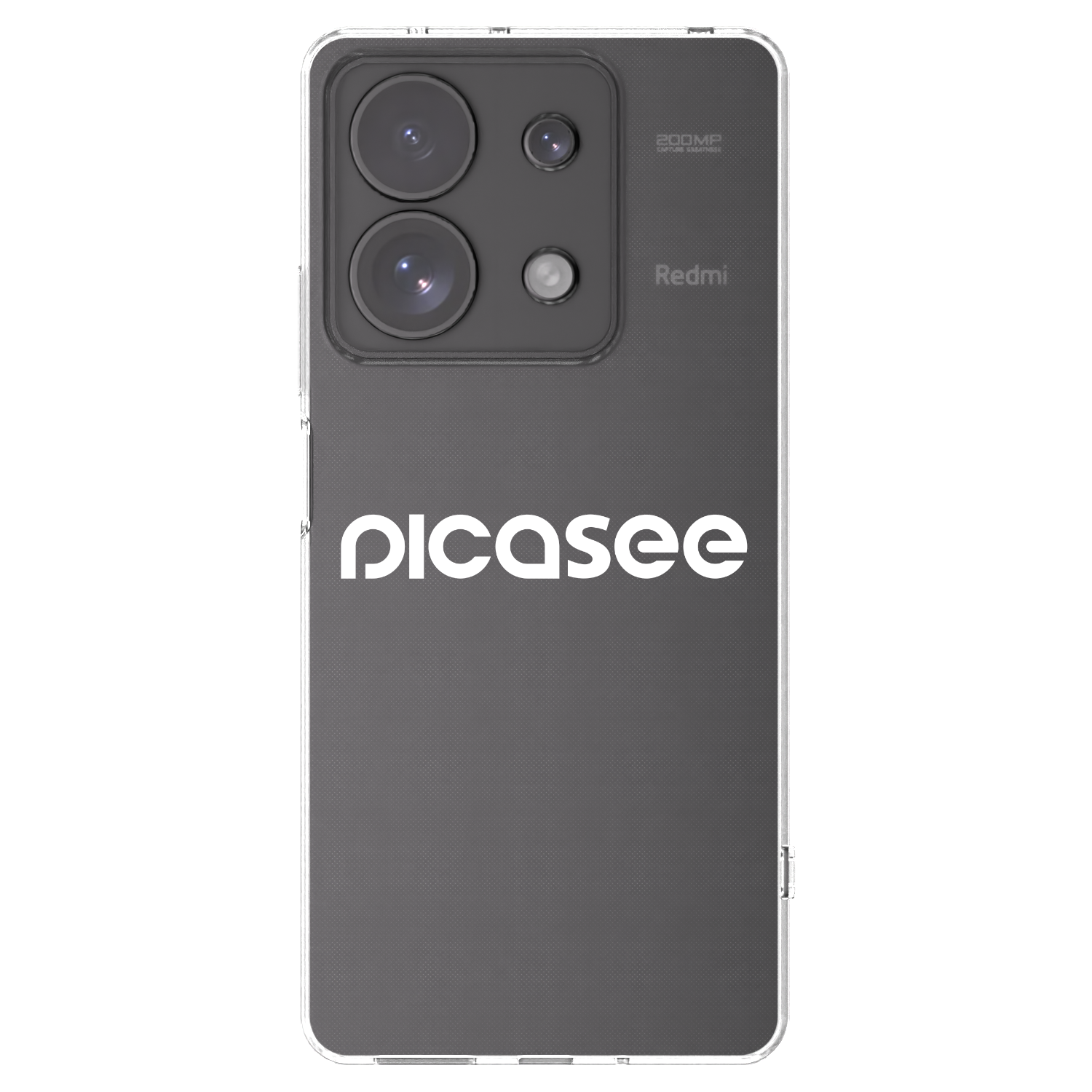 Picasee átlátszó szilikon tok az alábbi mobiltelefonokra Xiaomi Redmi Note 13 Pro 4G - Picasee - new logo - white