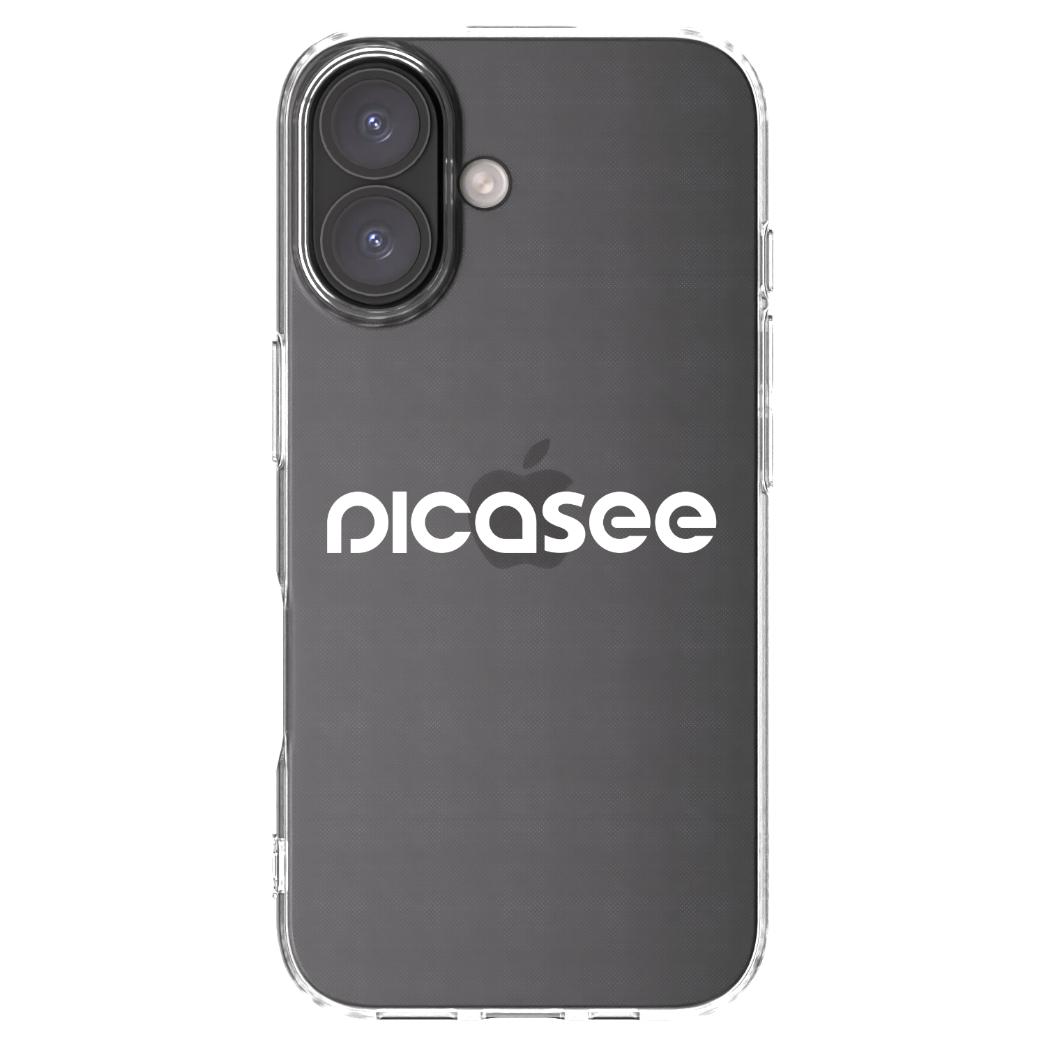 Picasee átlátszó szilikon tok az alábbi mobiltelefonokra Apple iPhone 16 - Picasee - new logo - white