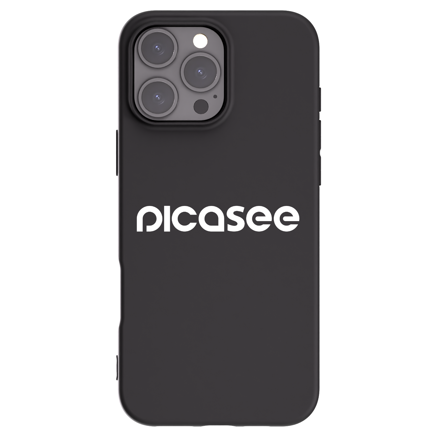 Picasee fekete szilikon tok az alábbi mobiltelefonokra Apple iPhone 16 Pro Max - Picasee - new logo - white