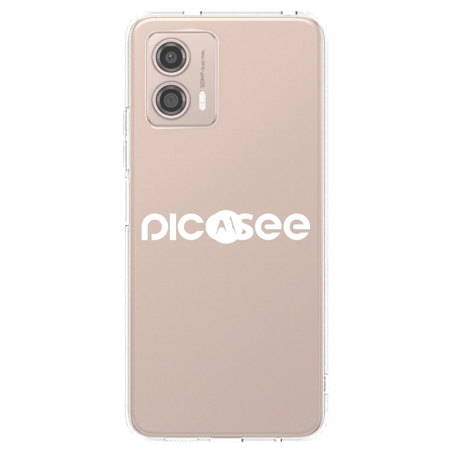 Picasee átlátszó szilikon tok az alábbi mobiltelefonokra Motorola Moto G53 5G - Picasee - new logo - white