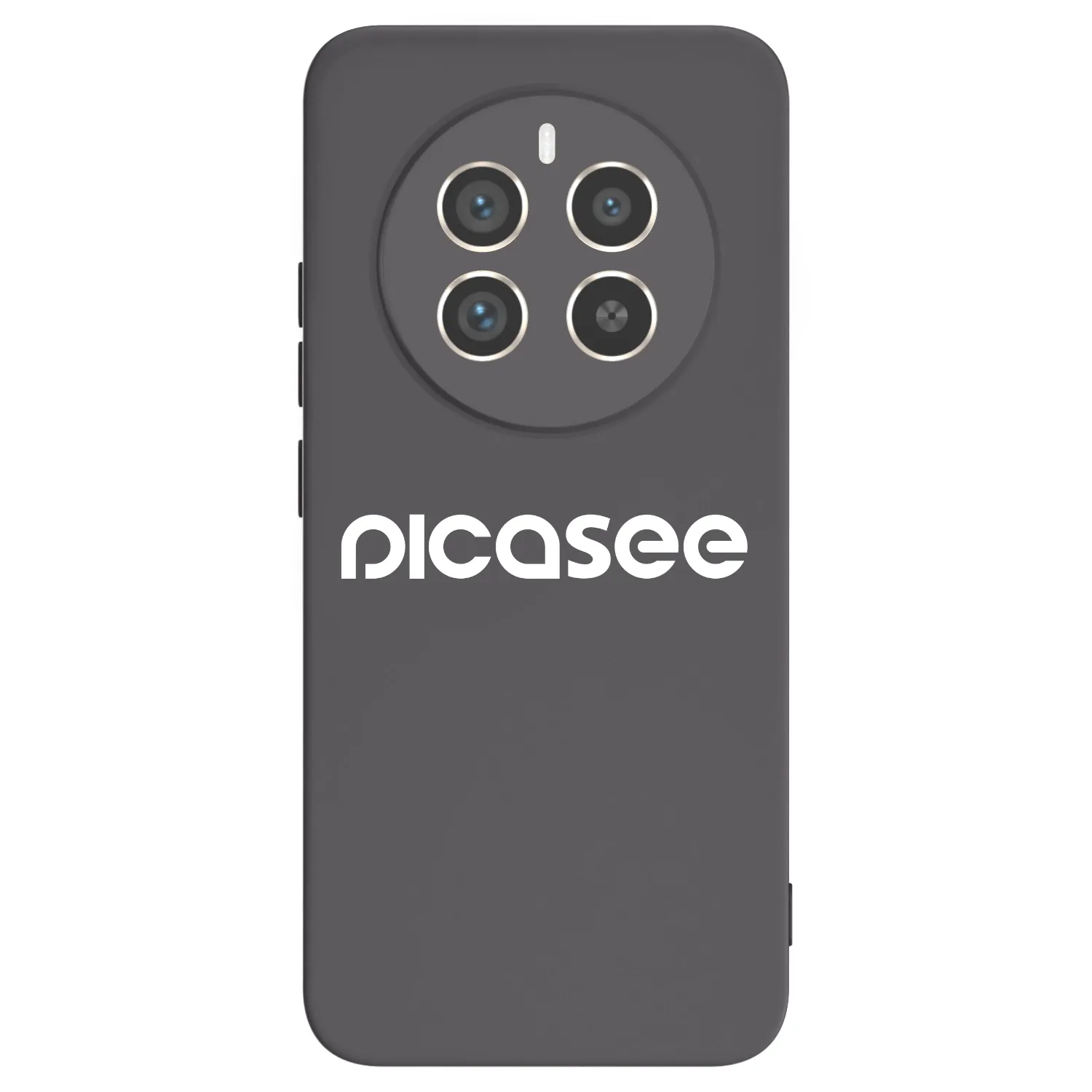 Picasee fekete szilikon tok az alábbi mobiltelefonokra Realme 12 Pro 5G - Picasee - new logo - white