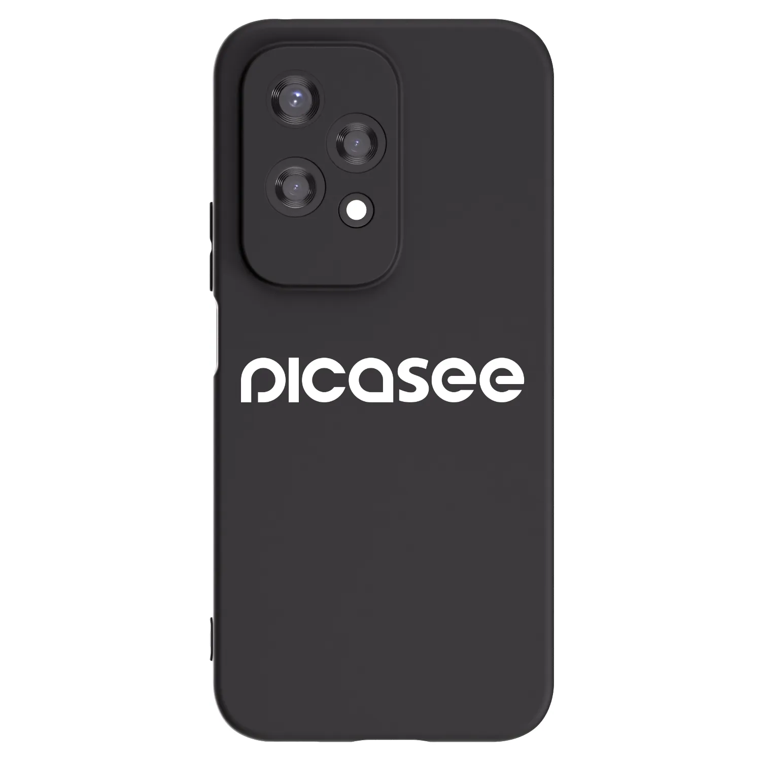 Picasee fekete szilikon tok az alábbi mobiltelefonokra Honor 200 Lite - Picasee - new logo - white