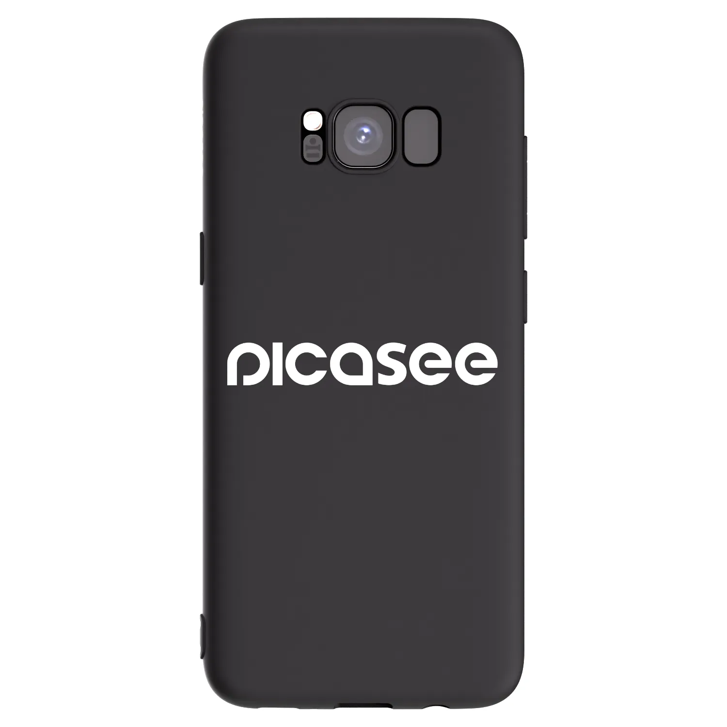 Picasee fekete szilikon tok az alábbi mobiltelefonokra Samsung Galaxy S8 G950F - Picasee - new logo - white
