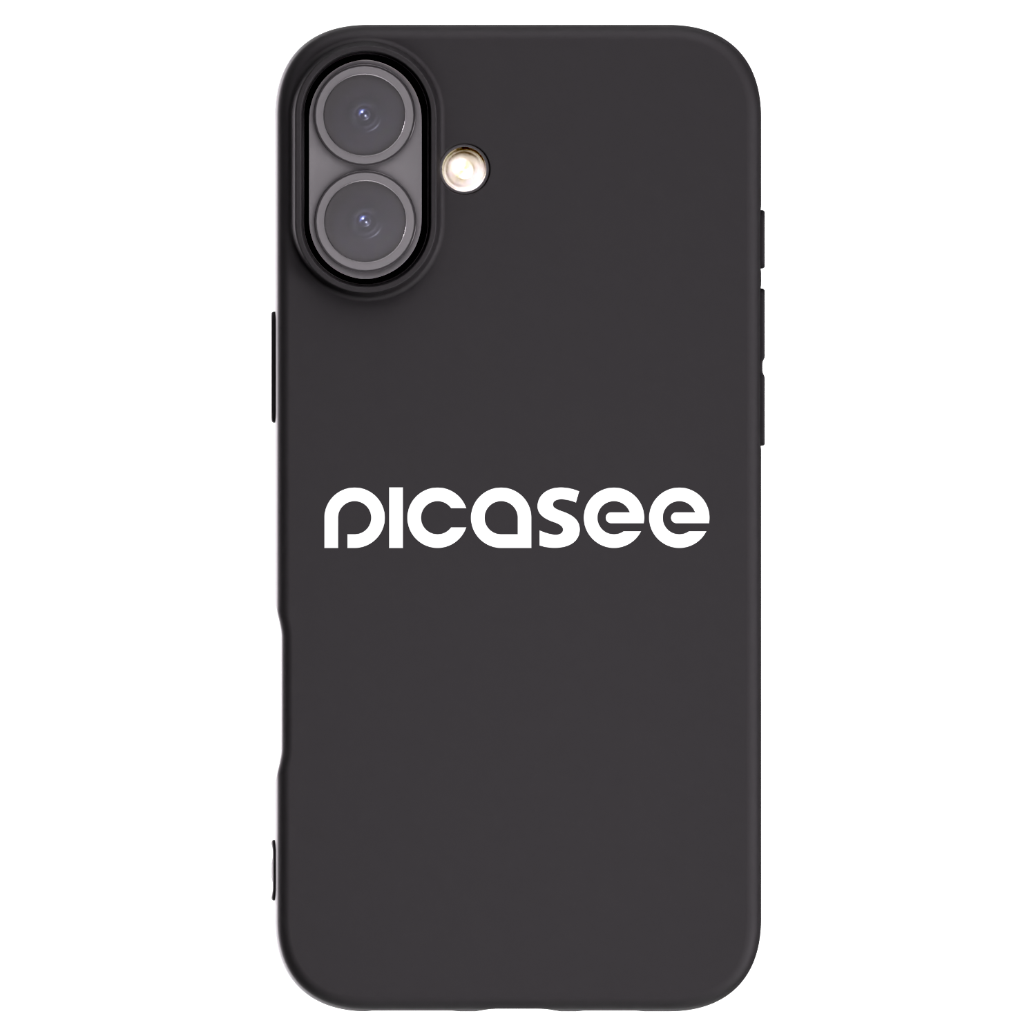 Picasee fekete szilikon tok az alábbi mobiltelefonokra Apple iPhone 16 Plus - Picasee - new logo - white