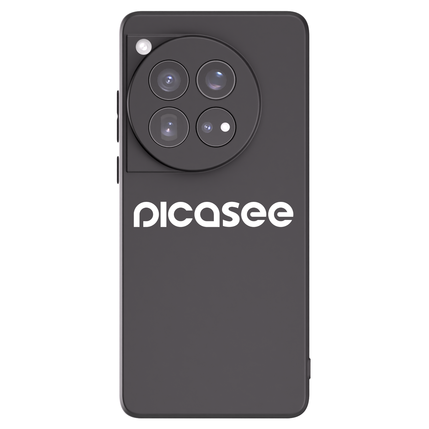 Picasee fekete szilikon tok az alábbi mobiltelefonokra OnePlus 12 5G - Picasee - new logo - white