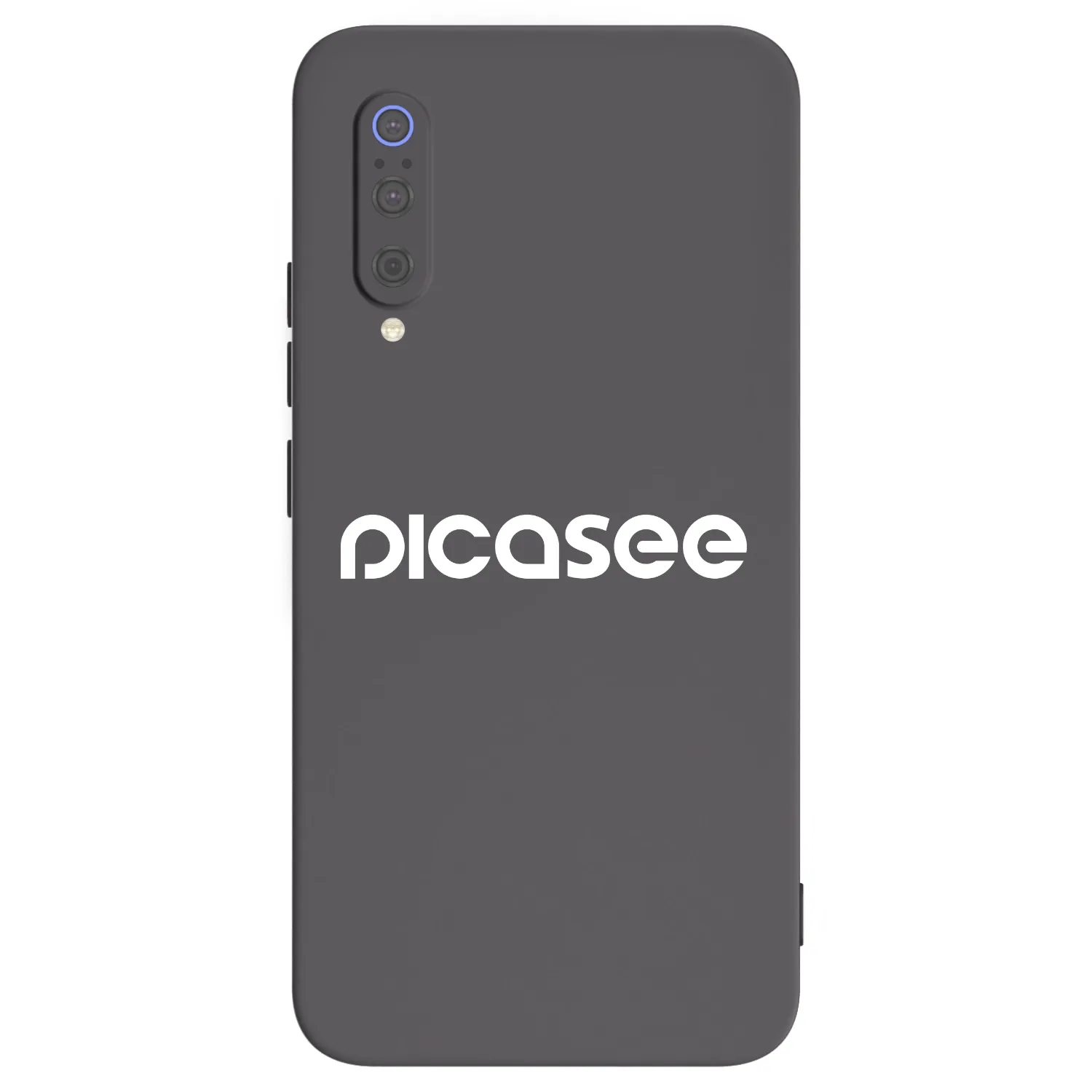 Picasee fekete szilikon tok az alábbi mobiltelefonokra Xiaomi Mi 9 - Picasee - new logo - white
