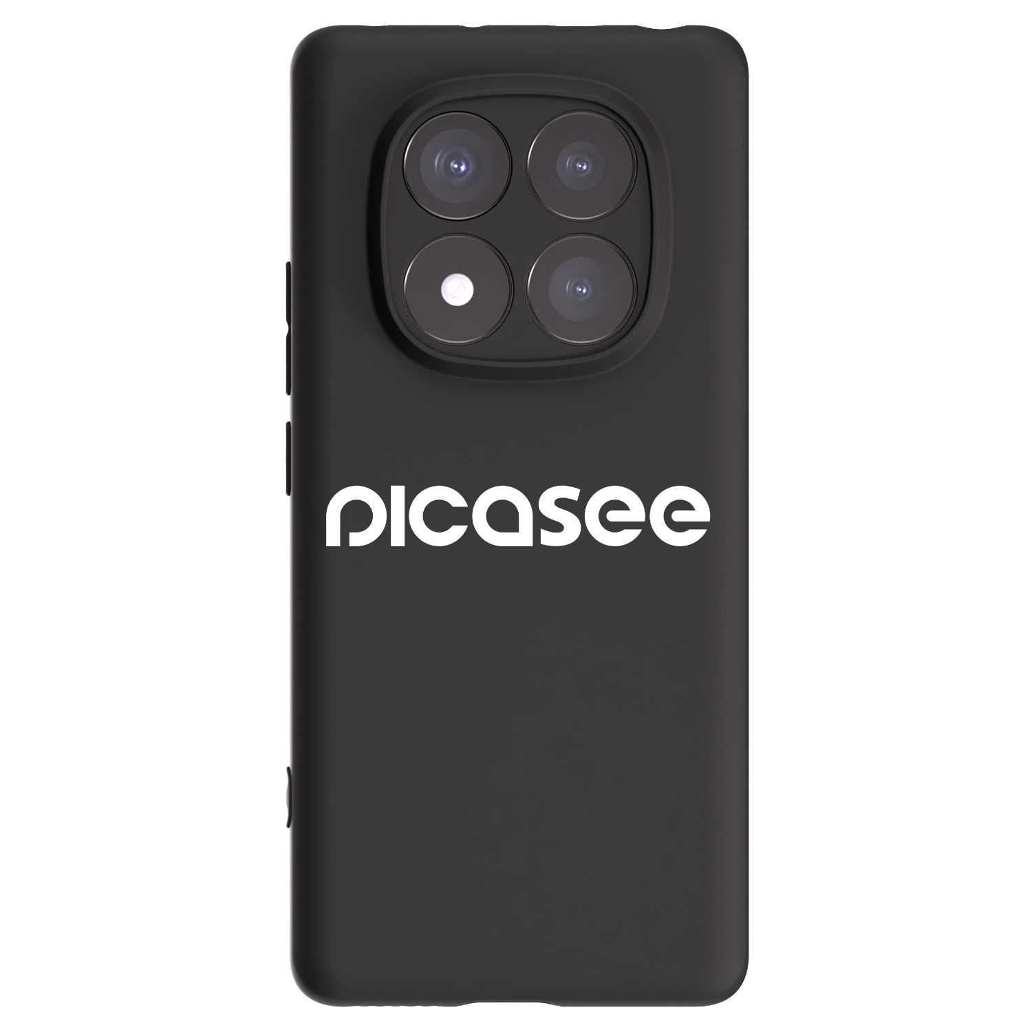 Picasee fekete szilikon tok az alábbi mobiltelefonokra Xiaomi Redmi Note 14 Pro 5G - Picasee - new logo - white