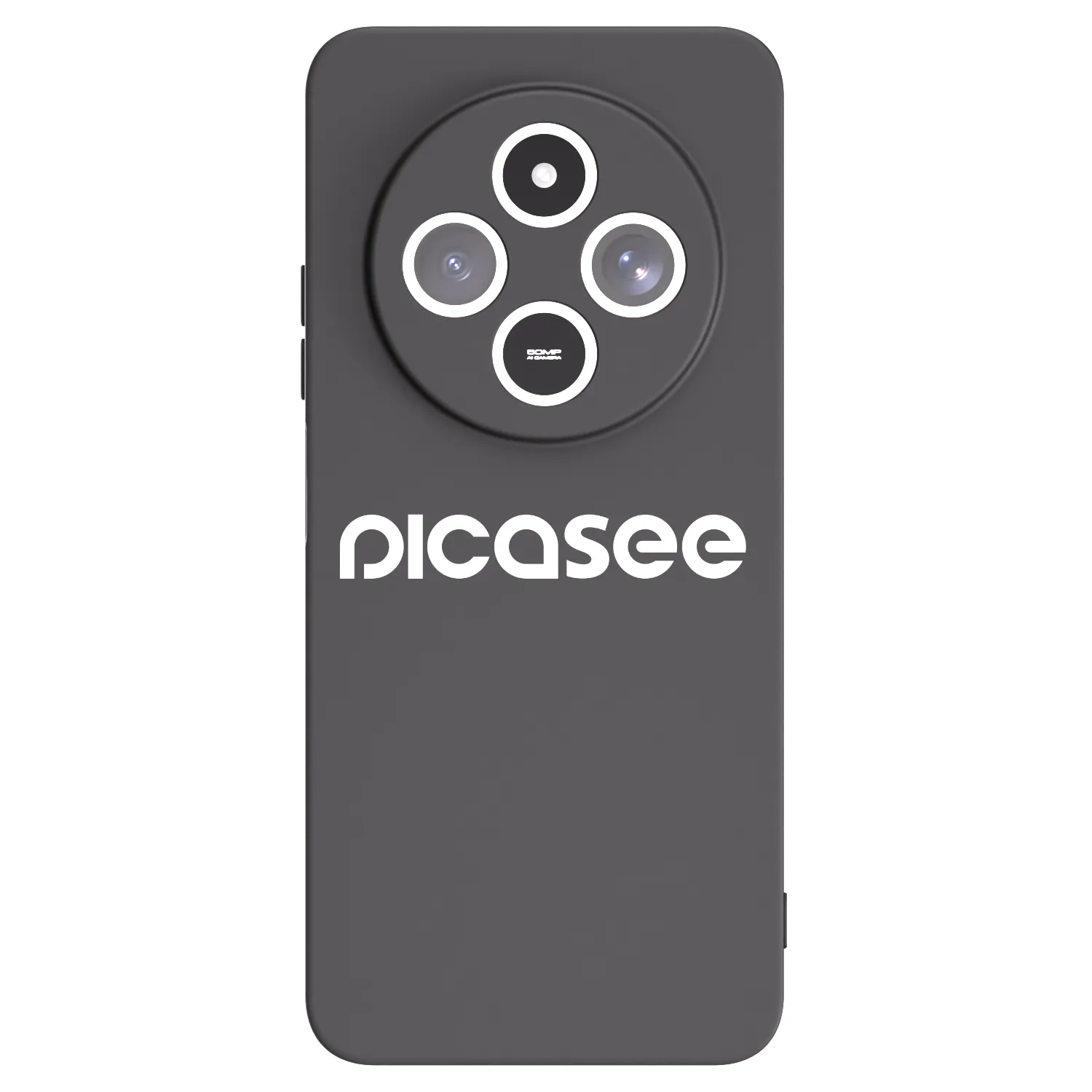 Picasee fekete szilikon tok az alábbi mobiltelefonokra Xiaomi Redmi 14C - Picasee - new logo - white