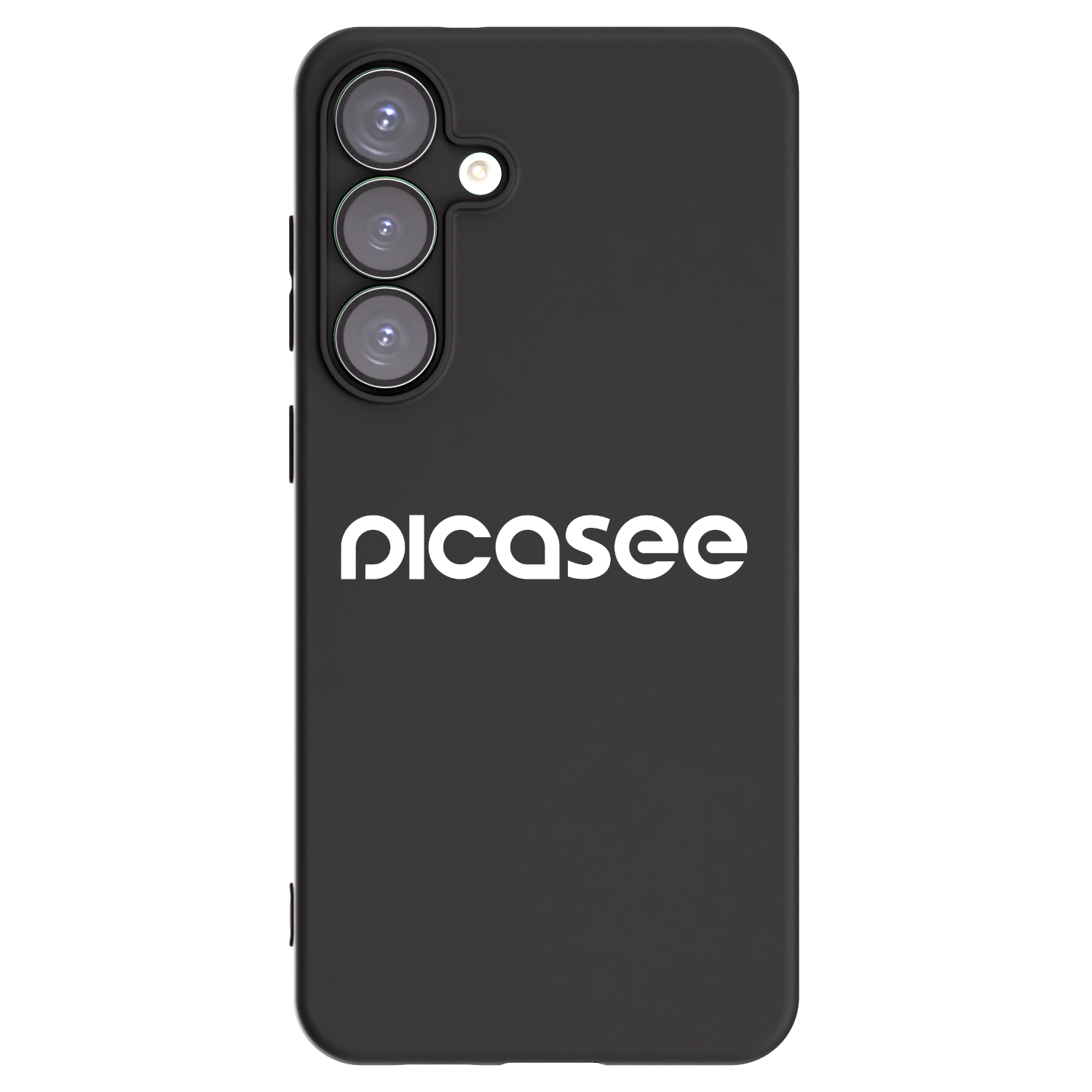 Picasee fekete szilikon tok az alábbi mobiltelefonokra Samsung Galaxy S25+ 5G - Picasee - new logo - white