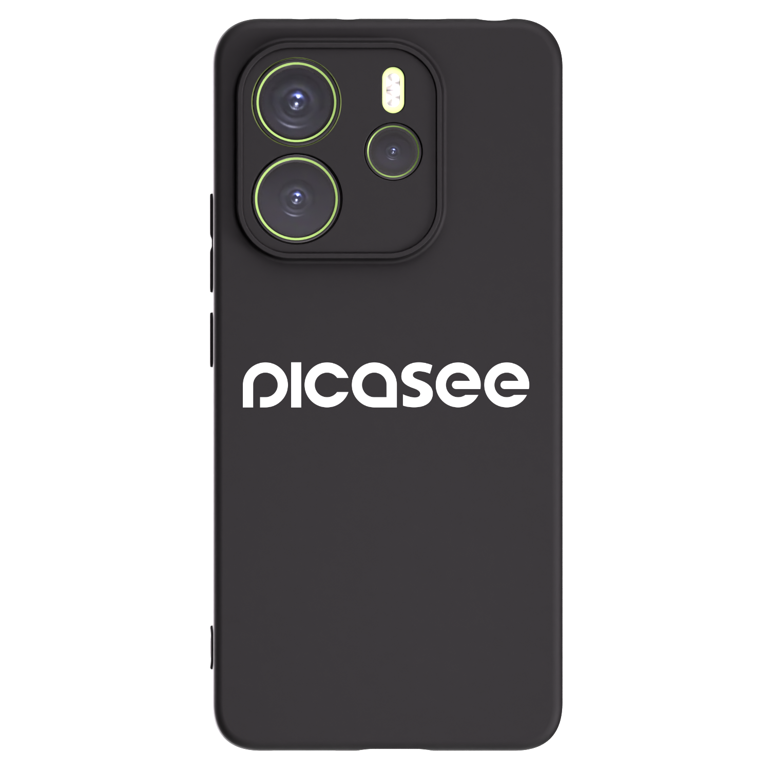 Picasee fekete szilikon tok az alábbi mobiltelefonokra Xiaomi Redmi Note 14 4G - Picasee - new logo - white