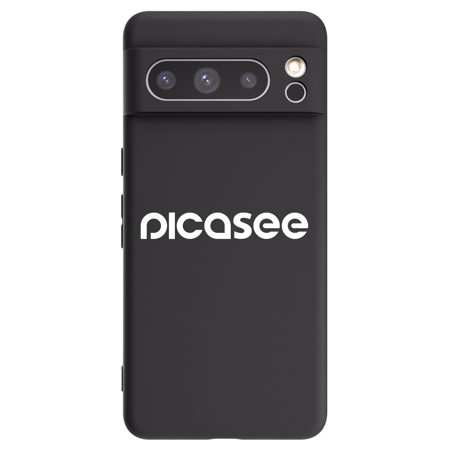 Picasee fekete szilikon tok az alábbi mobiltelefonokra Google Pixel 8 Pro - Picasee - new logo - white