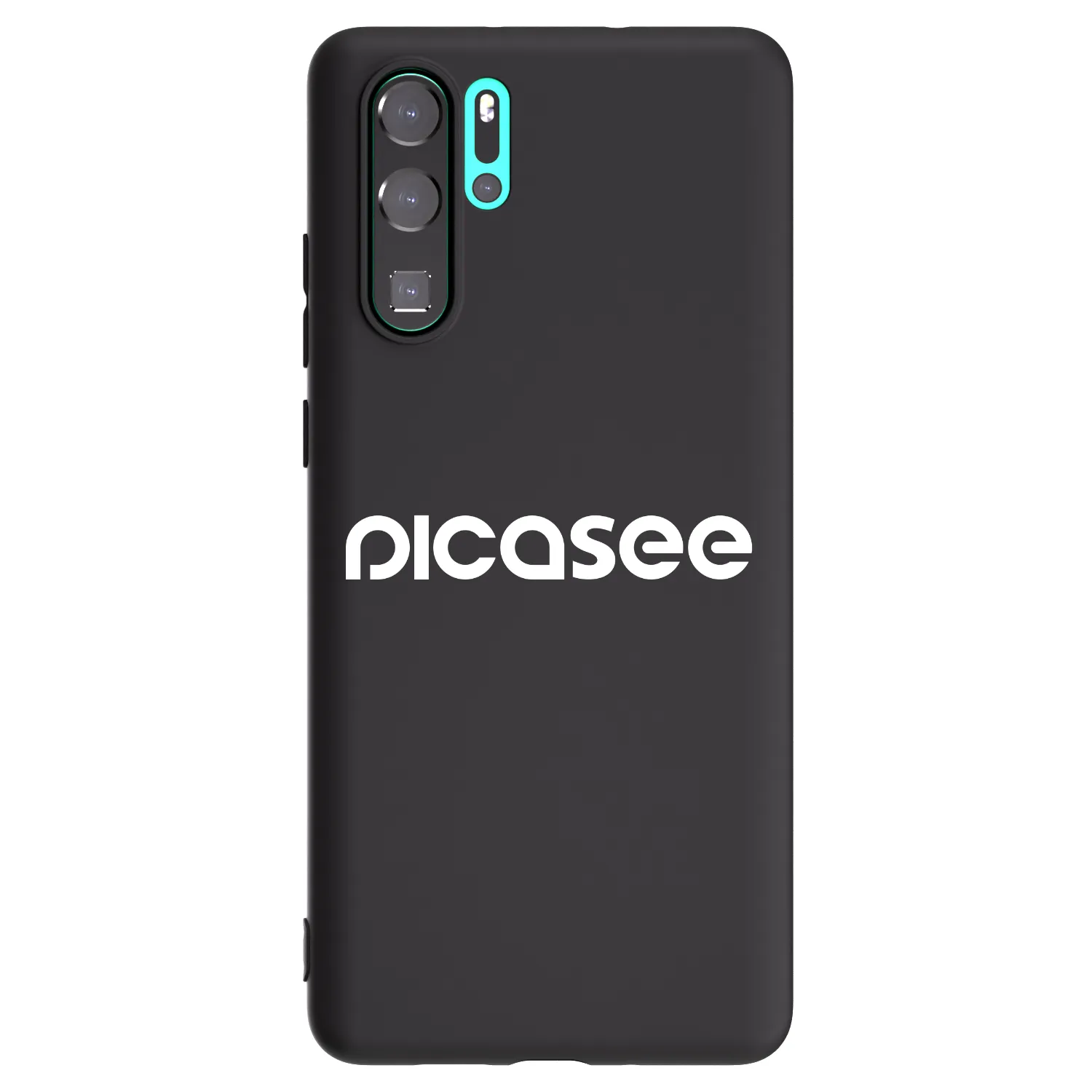 Picasee fekete szilikon tok az alábbi mobiltelefonokra Huawei P30 Pro - Picasee - new logo - white